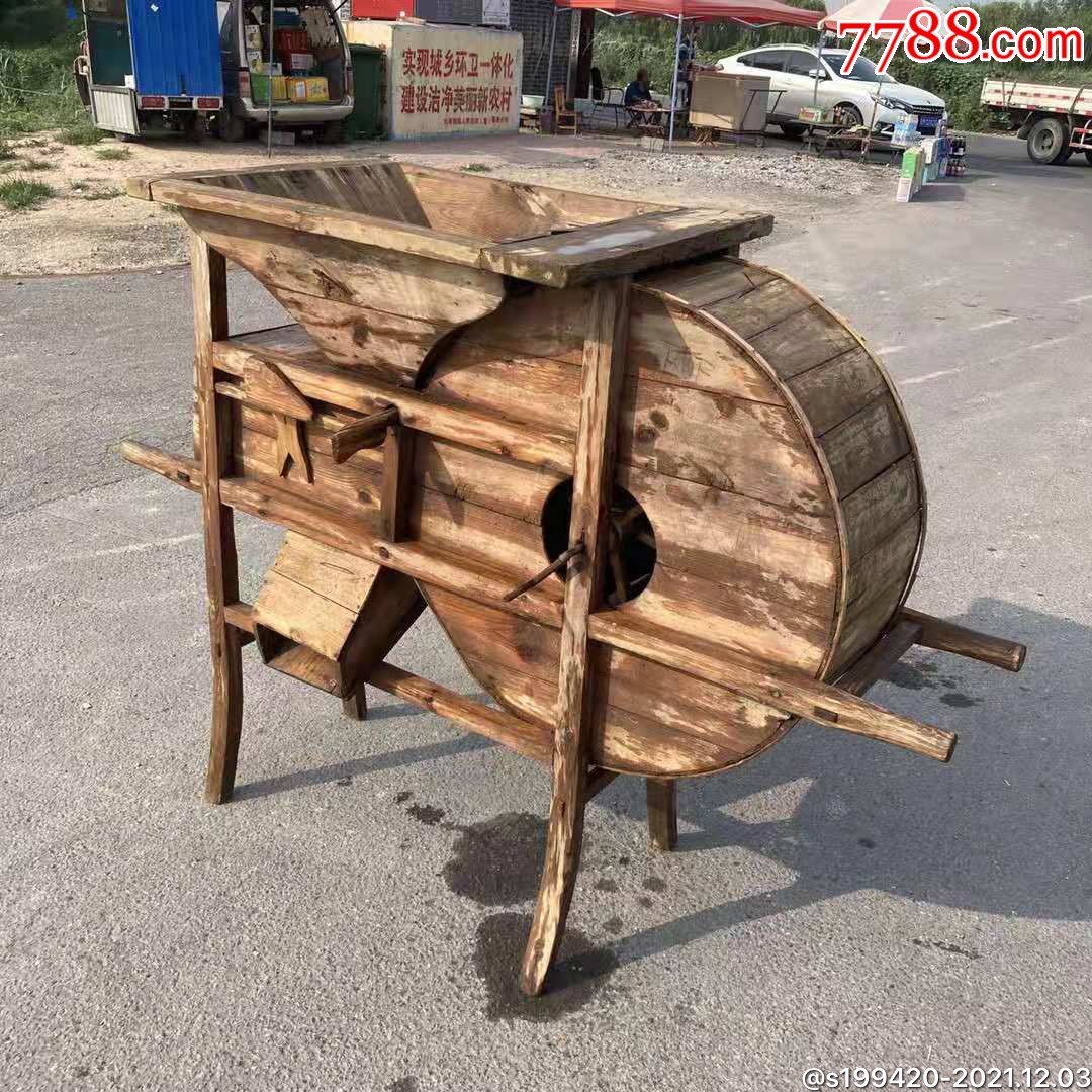 风谷车又称风车民俗馆民俗博物馆展览民俗酒店会所装饰品