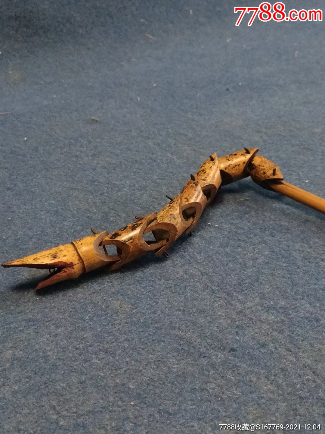 民国时期竹蛇全品包老_其他传统玩具_广通老家具古玩【7788收藏__收藏