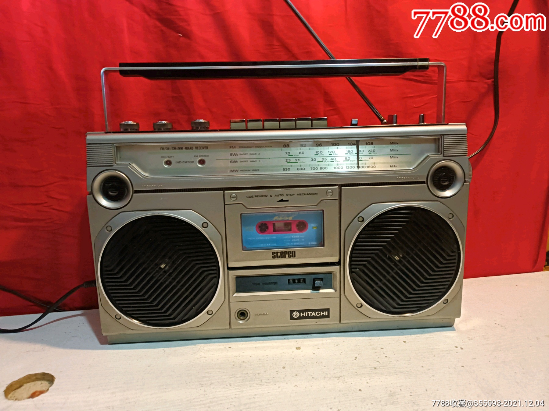 精品日本原装日立牌收录音机运转正常声音洪亮音色优美