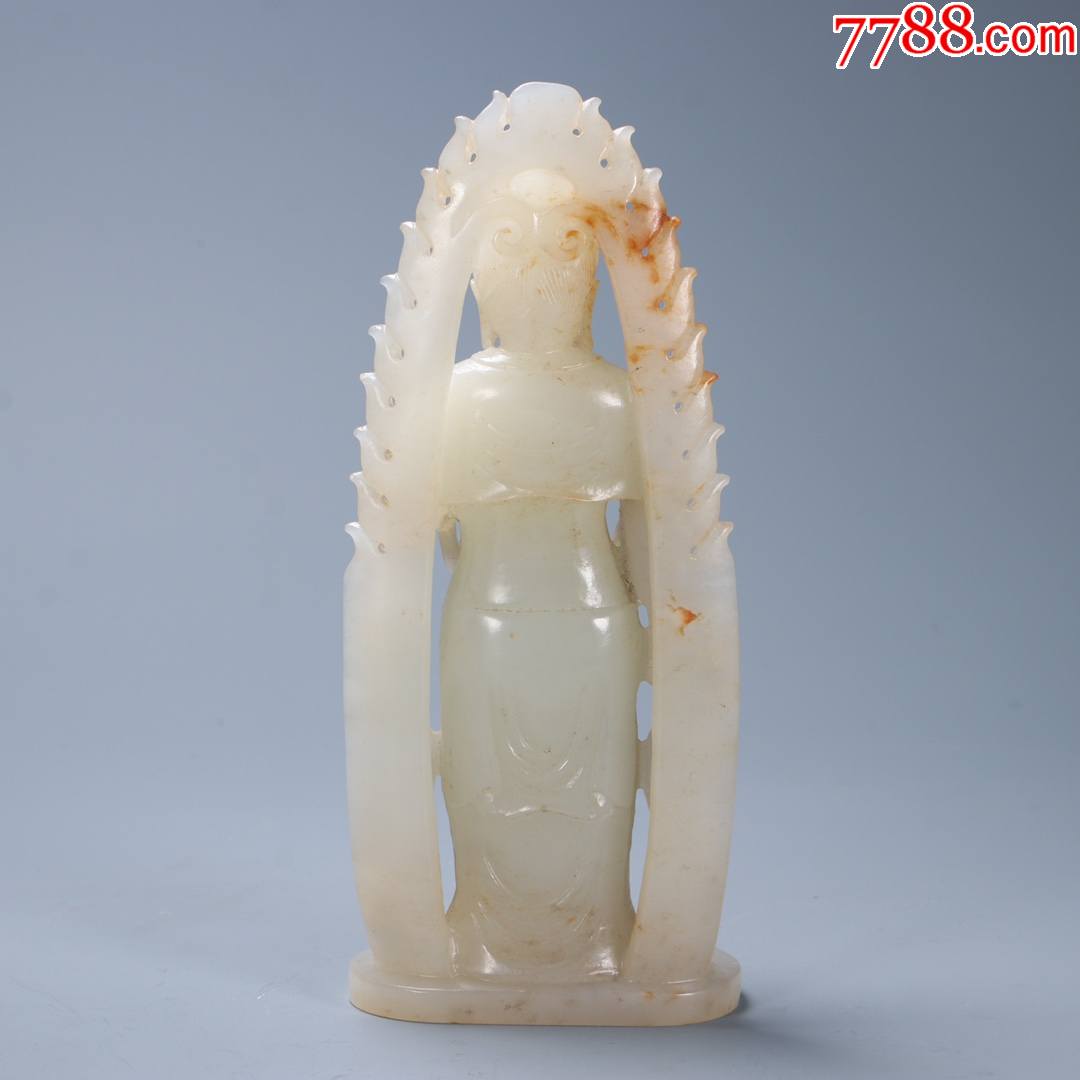 清代和田玉佛像