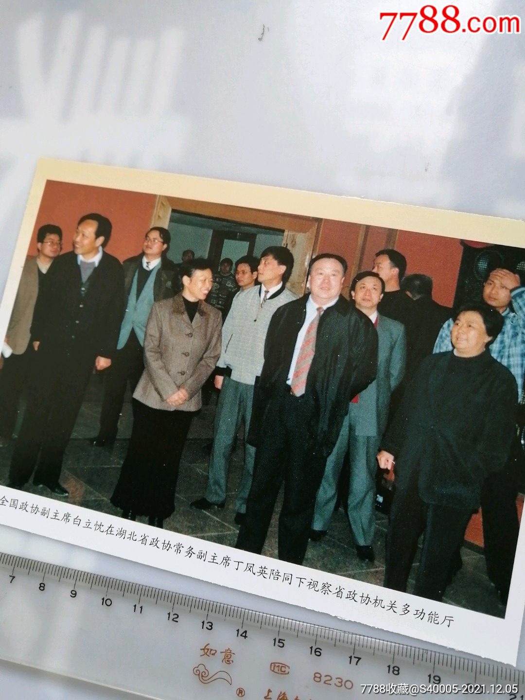 湖北省丁凤英陪同白立枕钱正英钟书櫵