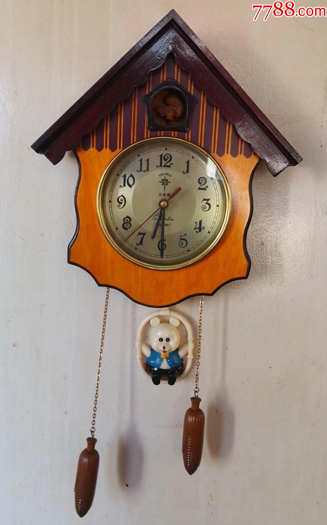 北极星牌卡通造型木制挂钟_价格280元【龙江红色收藏大卖场】_第1张