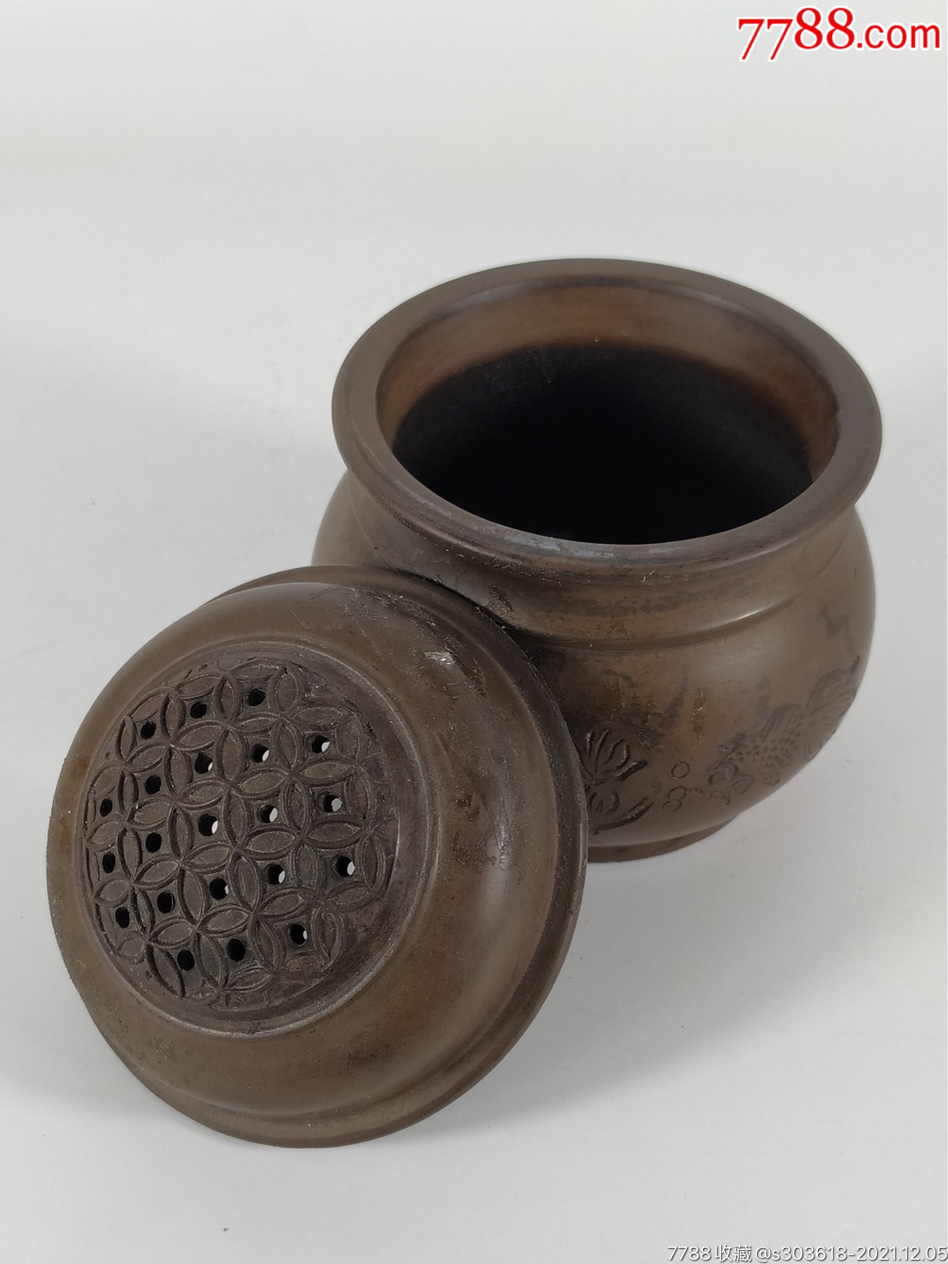 品名老紫砂蛐蛐罐