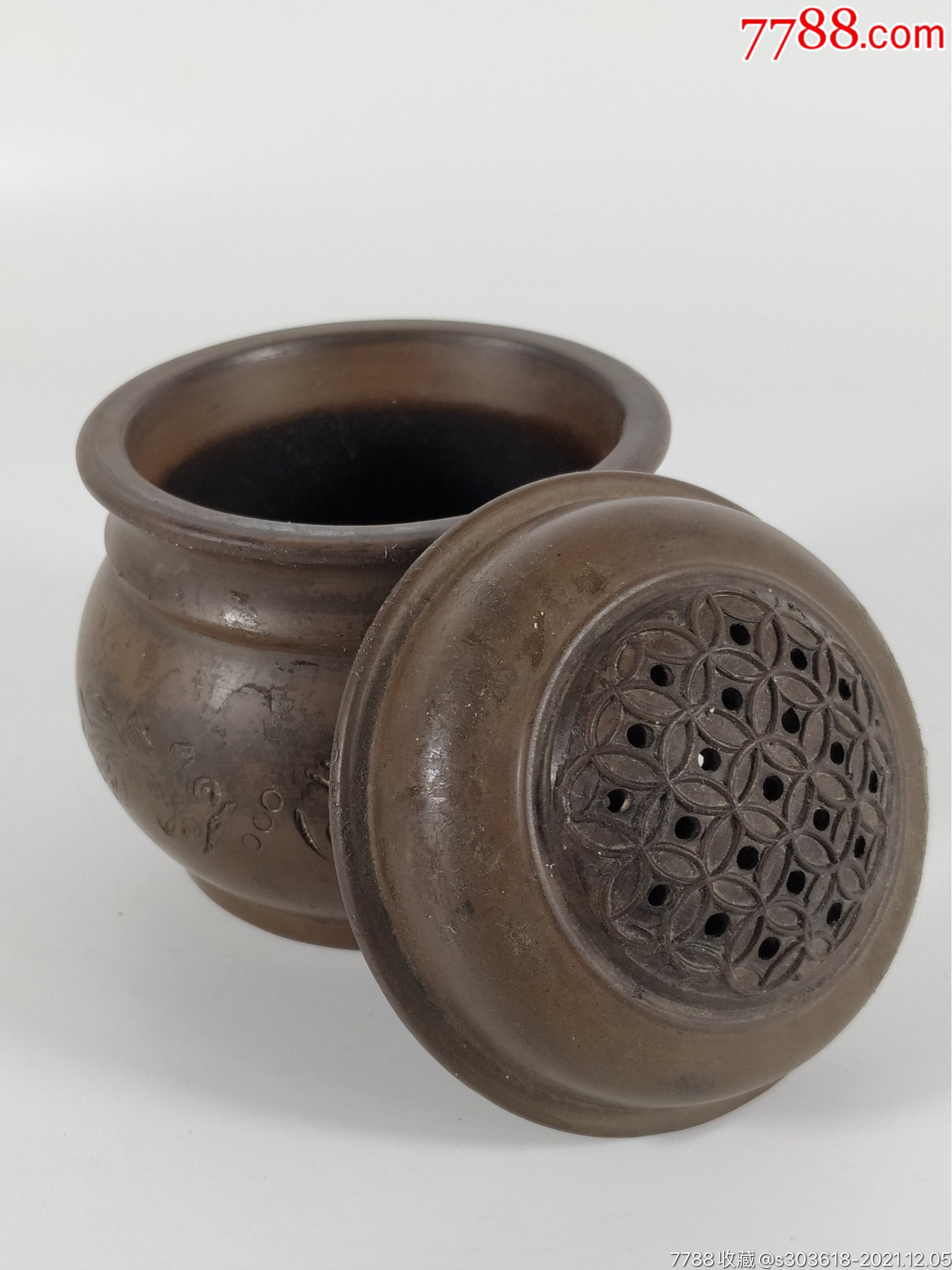 品名老紫砂蛐蛐罐