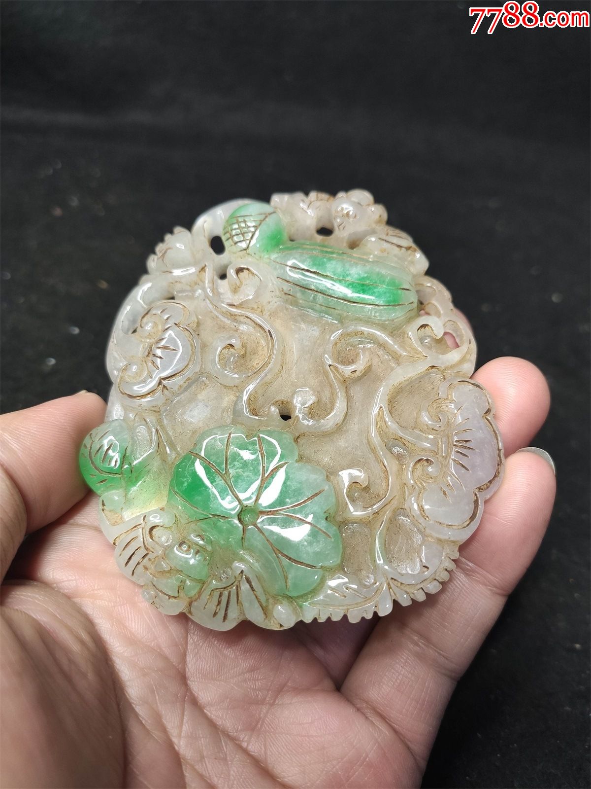 老翠牌子_翡翠/缅甸玉_图片欣赏_收藏价值_7788明信片收藏