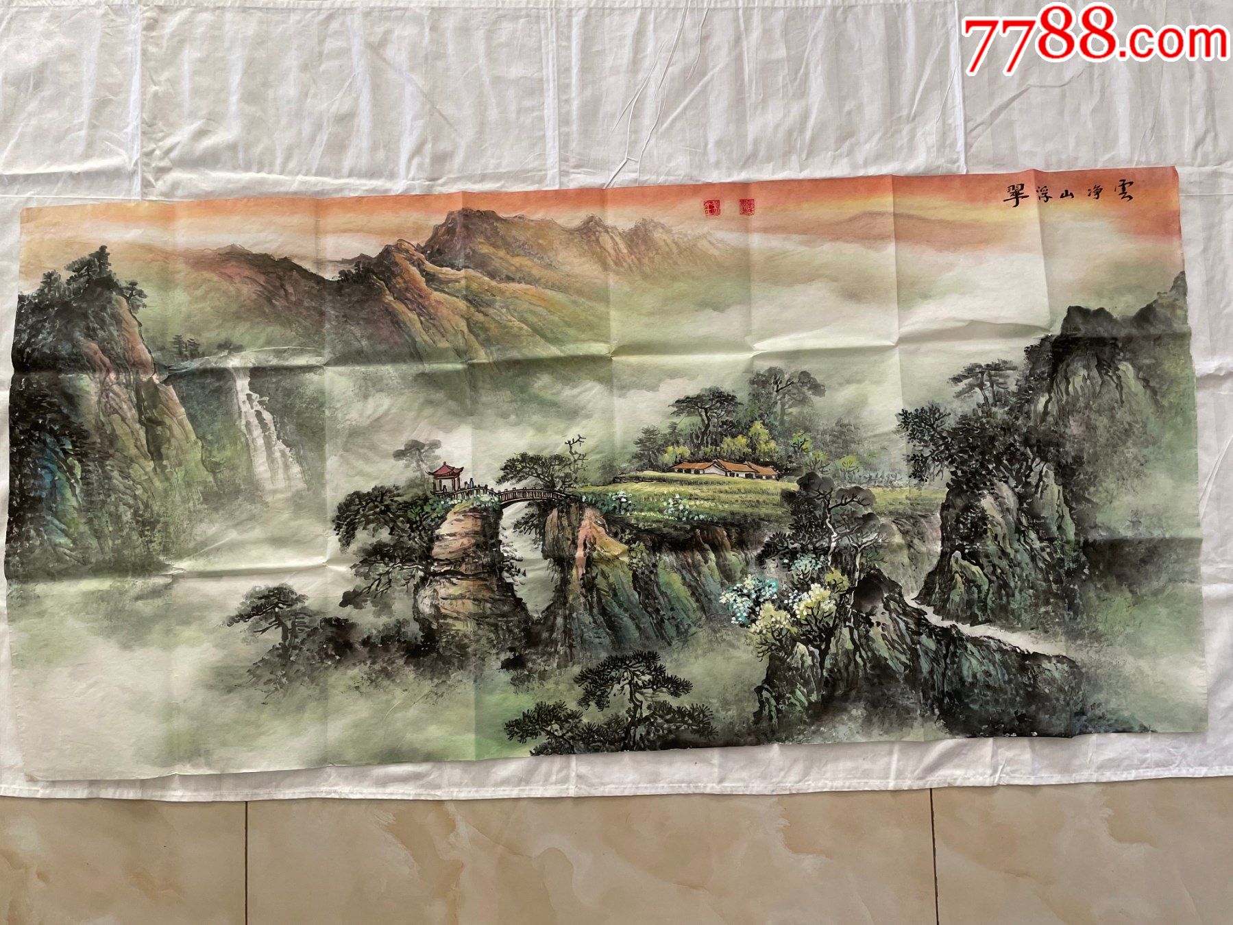 张美金,何学斌精品画作-价格:36800元-se84167727-山水国画原作-零售