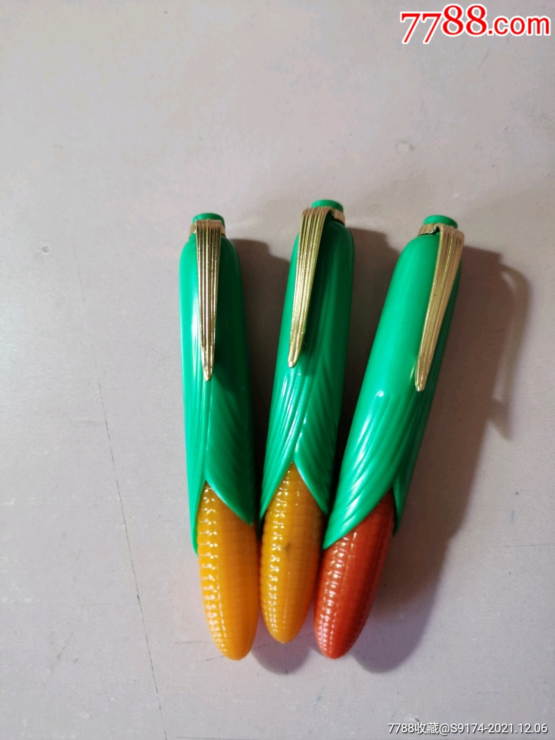 玉米造型英雄铱金笔三支_钢笔_图片欣赏_收藏价值_7788画册网