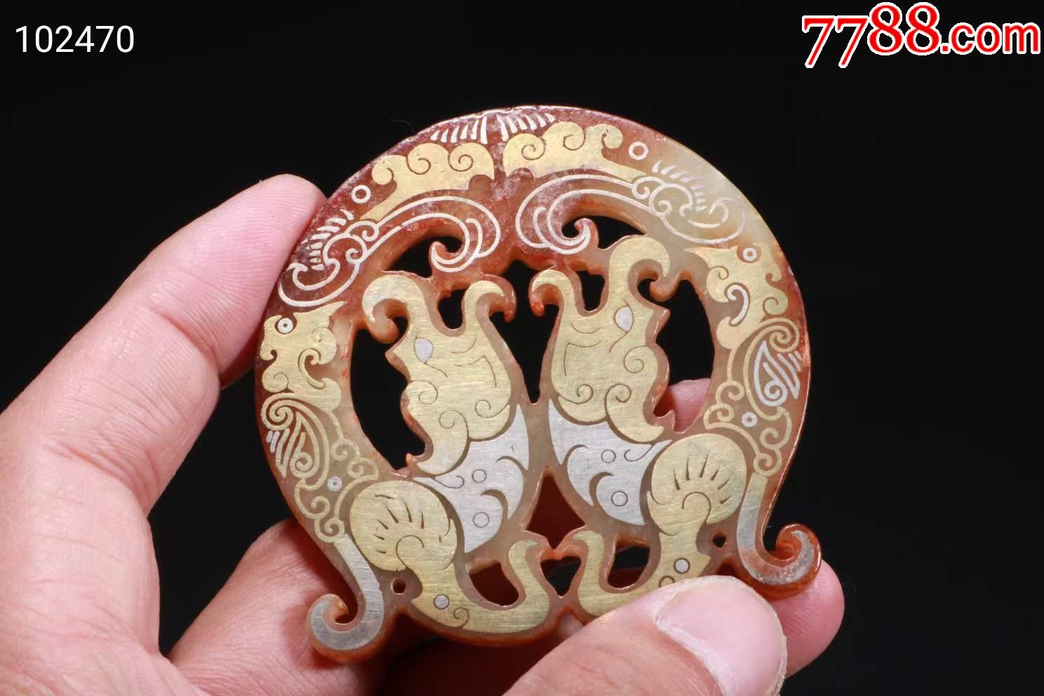 战汉错金错银工艺玉璧-价格:900元-se84168373-其他玉石/玉器-零售