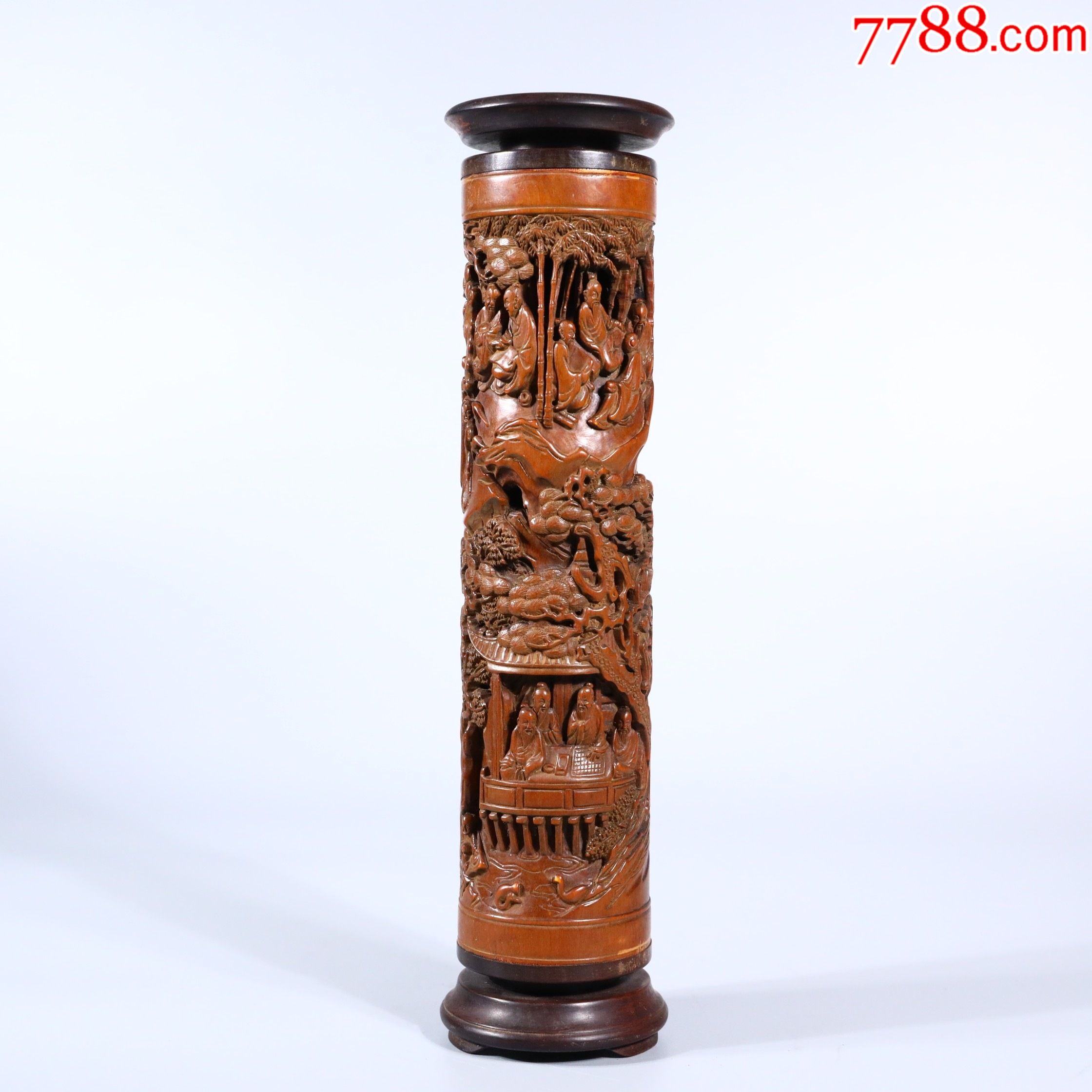 竹雕人物故事香筒_其他竹制品_古艺阁主【7788收藏__收藏热线】