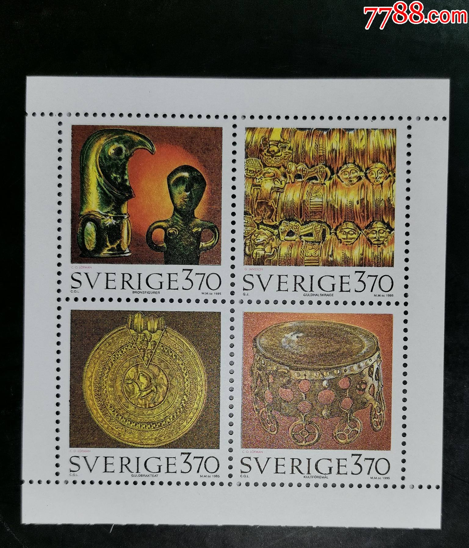 瑞典1995年考古古董首饰