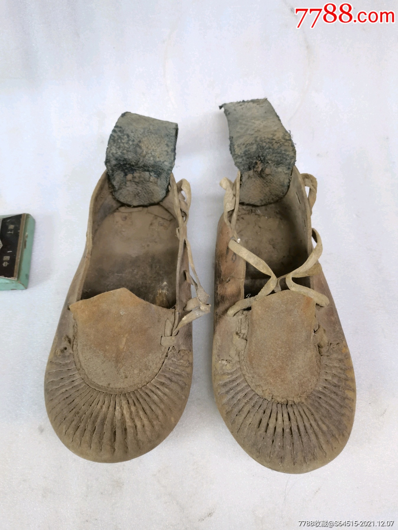 抗战收藏二战收藏东北乌拉鞋牛皮鞋