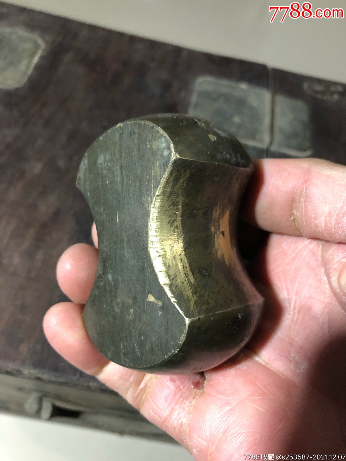 清代砝码完整厚实细节处理完美非常重皮色包浆一流包老保真