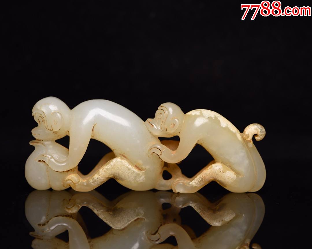 和田玉灵猴祝寿a91s10f