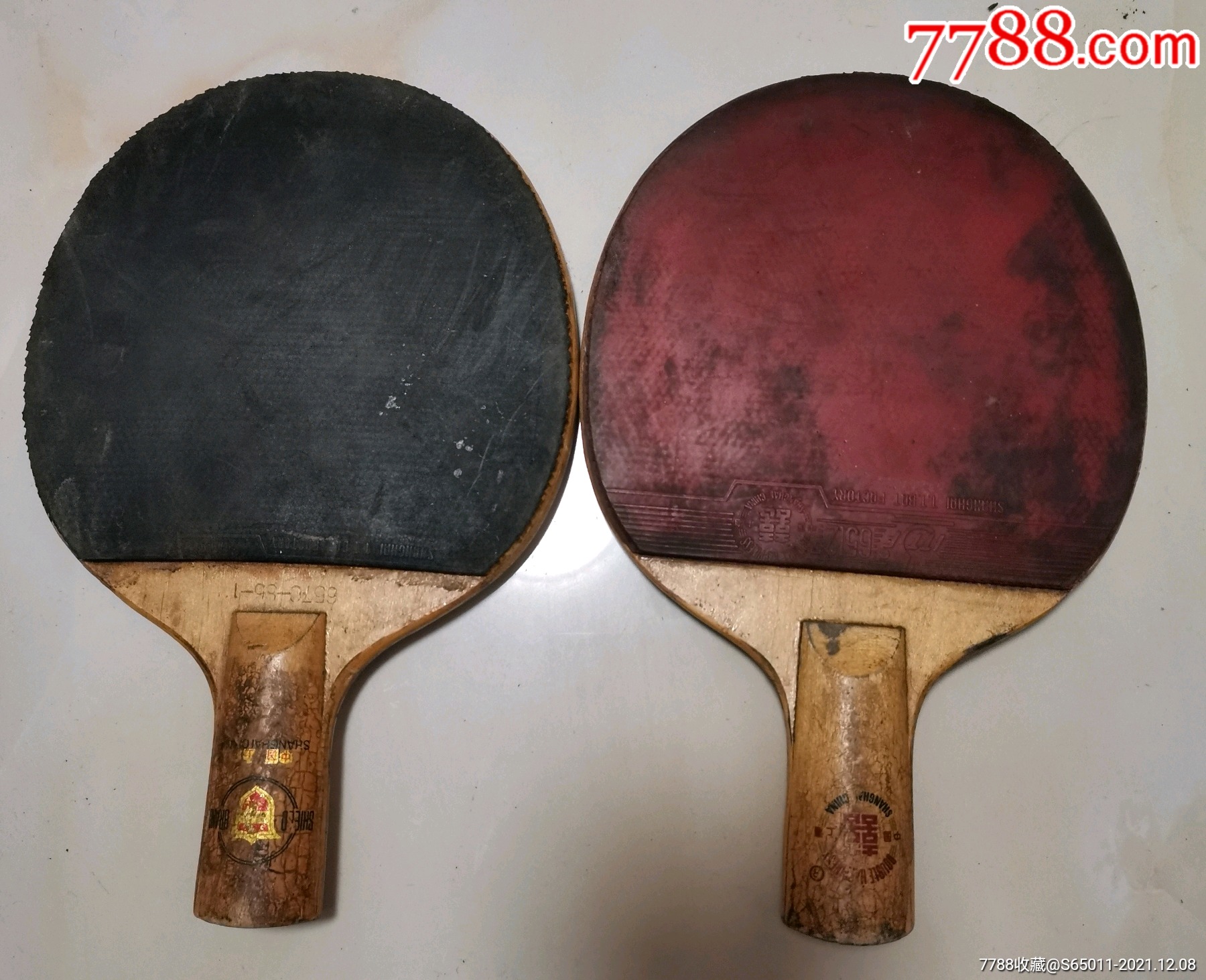 红双喜金杯乒乓球老球拍【2个】_价格100元_第1张_7788收藏__收藏热线