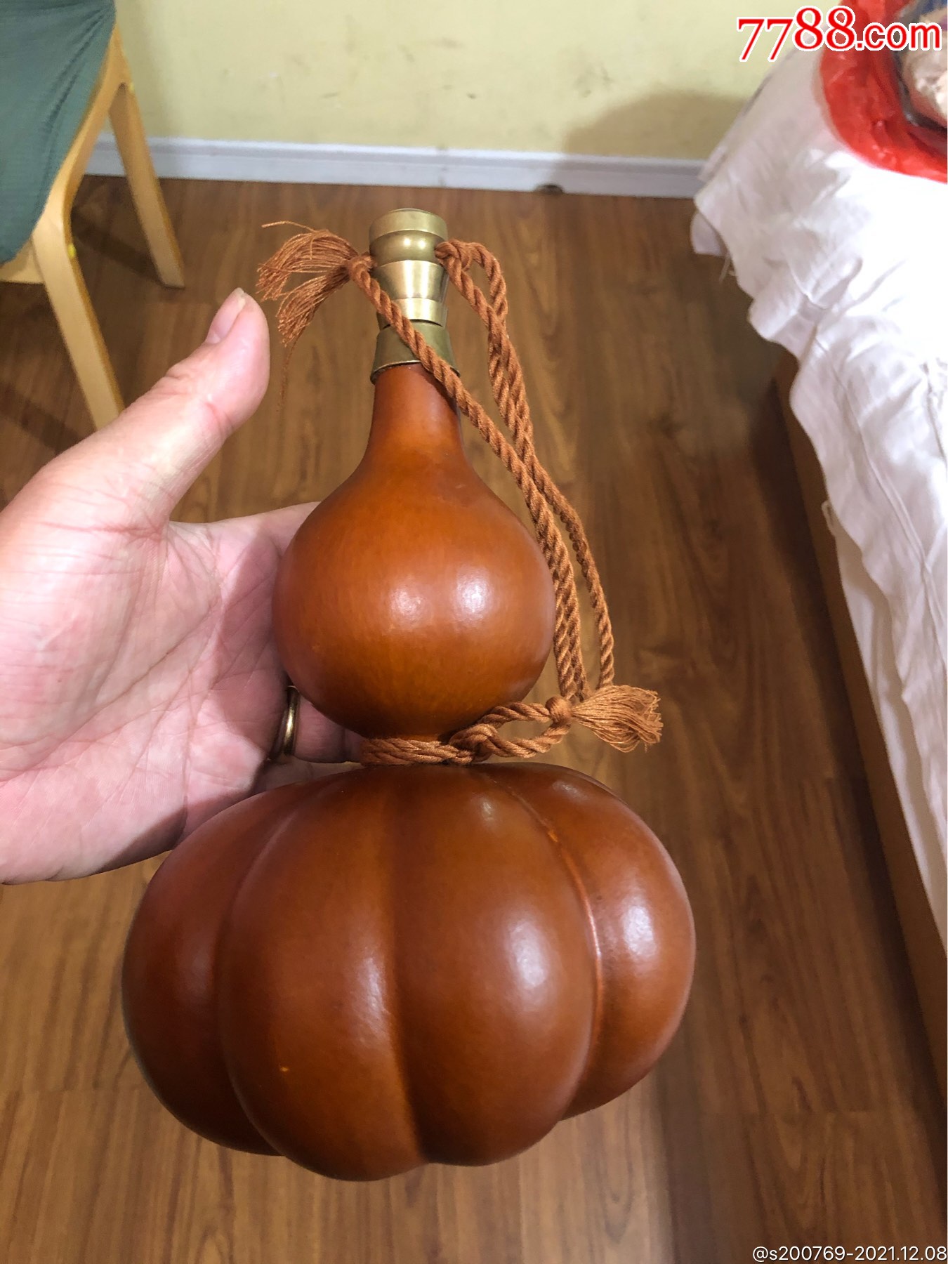 葫芦酒壶,完好-价格:458元-se84200553-手捻葫芦/葫芦制品-零售-7788