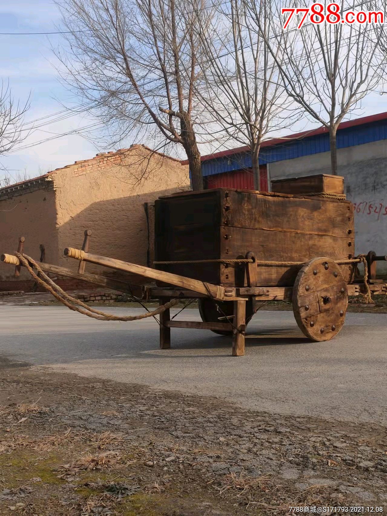 清代运输海鲜的冰车正常使用全品包老