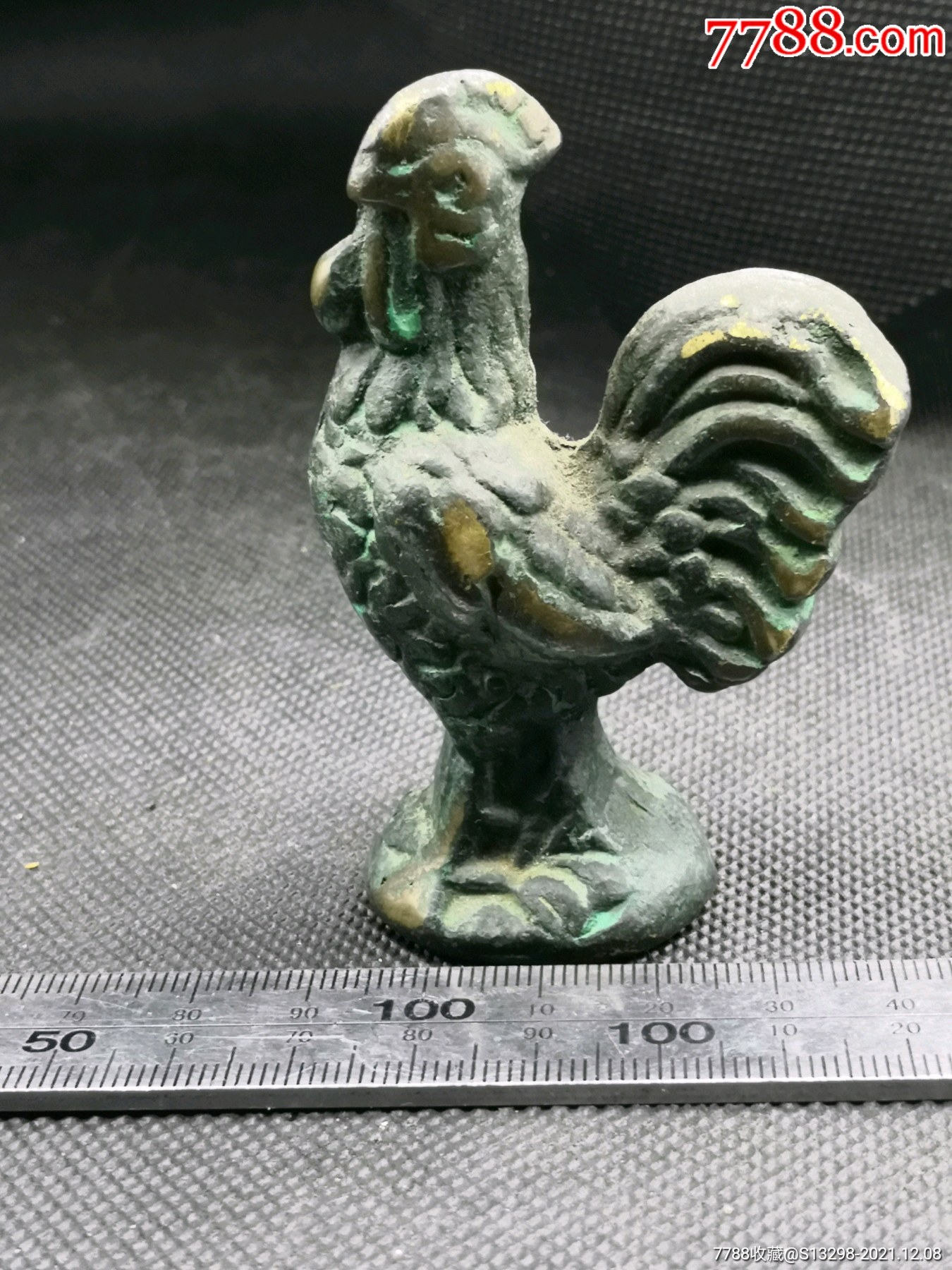民国时期朝鲜重工制作全铜公鸡一枚