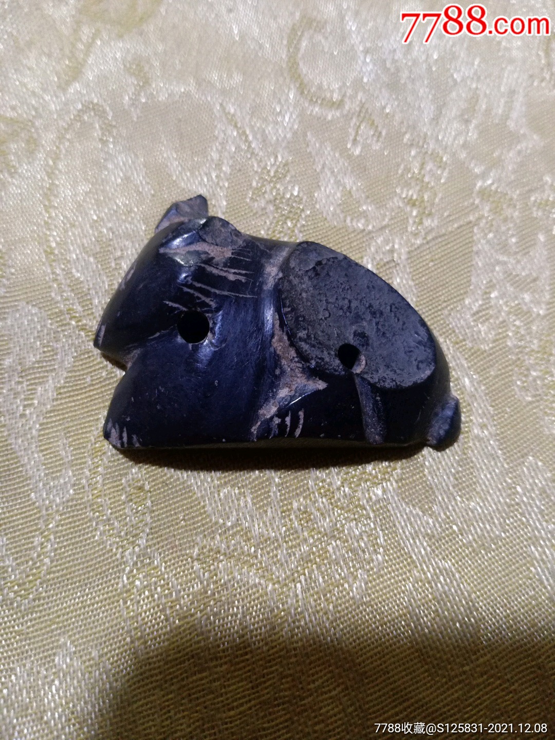 煤精石兔子-价格:3600元-se84208988-其他玉石/玉器-零售-7788奇石