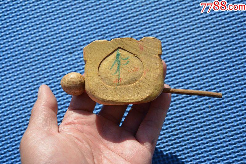 90年代木质小木鱼玩具