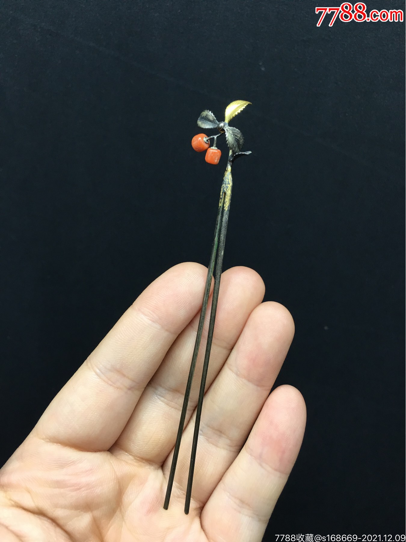 211292636聚邮阁藏品日本中古发簪一个古董老物件