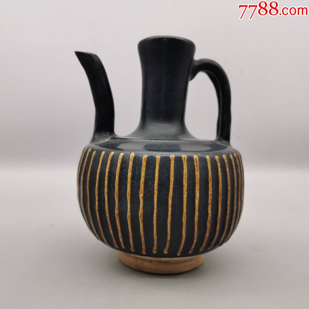 瓜棱金线纹执壶_彩绘瓷/彩瓷_图片欣赏_收藏价格_7788烟标收藏