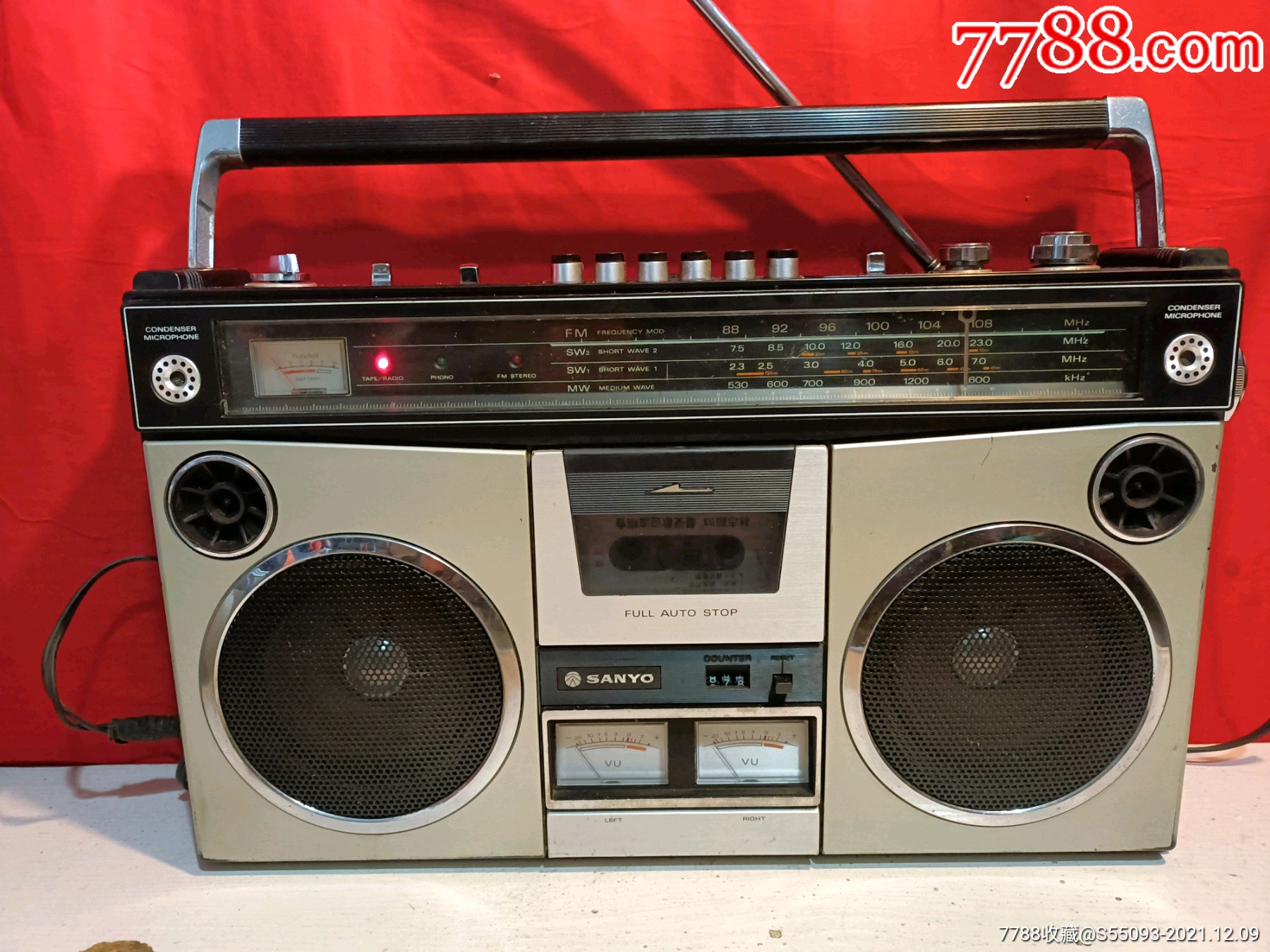 精品日本原装三洋4500立体声收录机运转正常声音洪亮