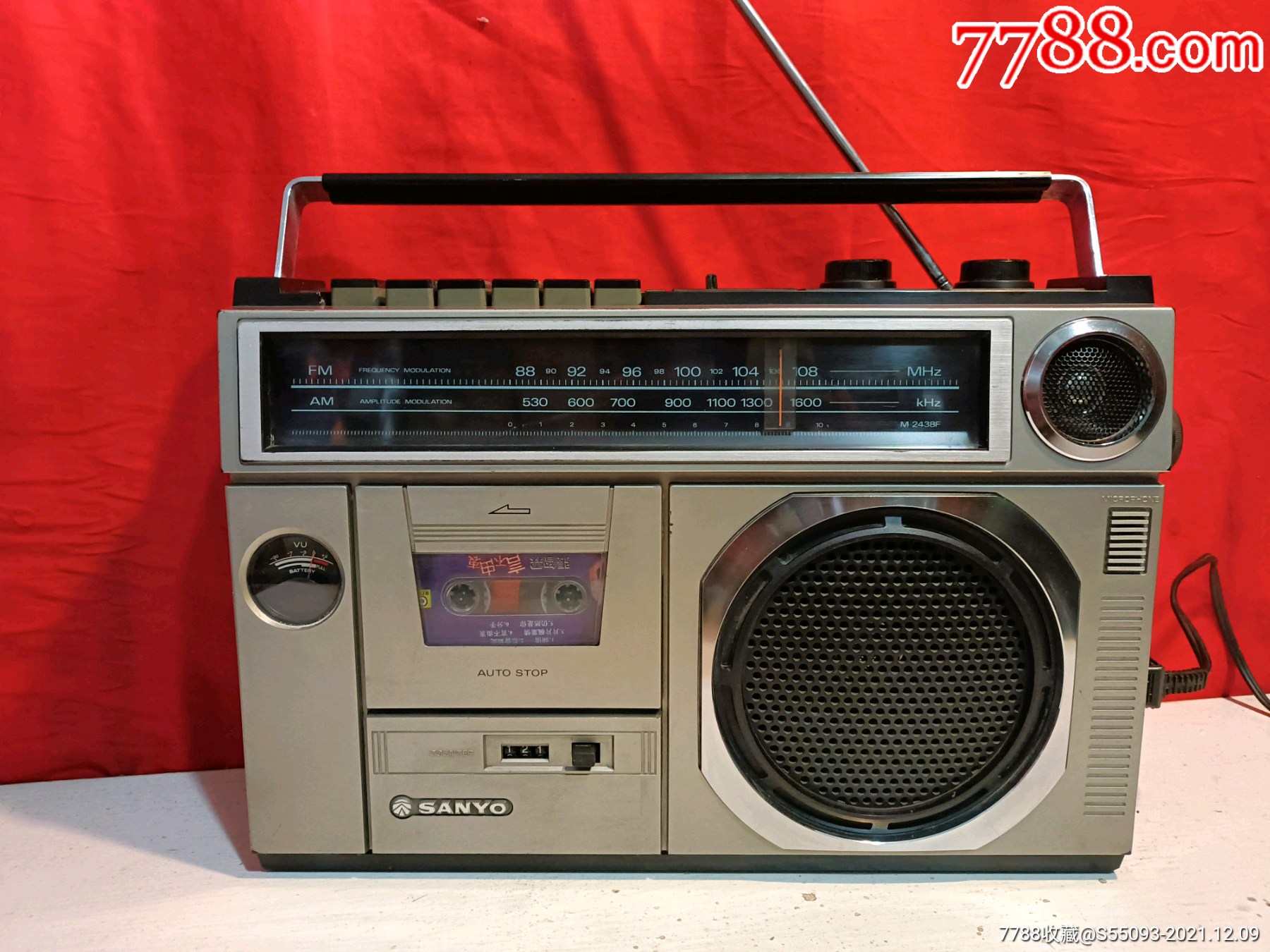 精品日本原装三洋收录机运转正常声音洪亮品相一流