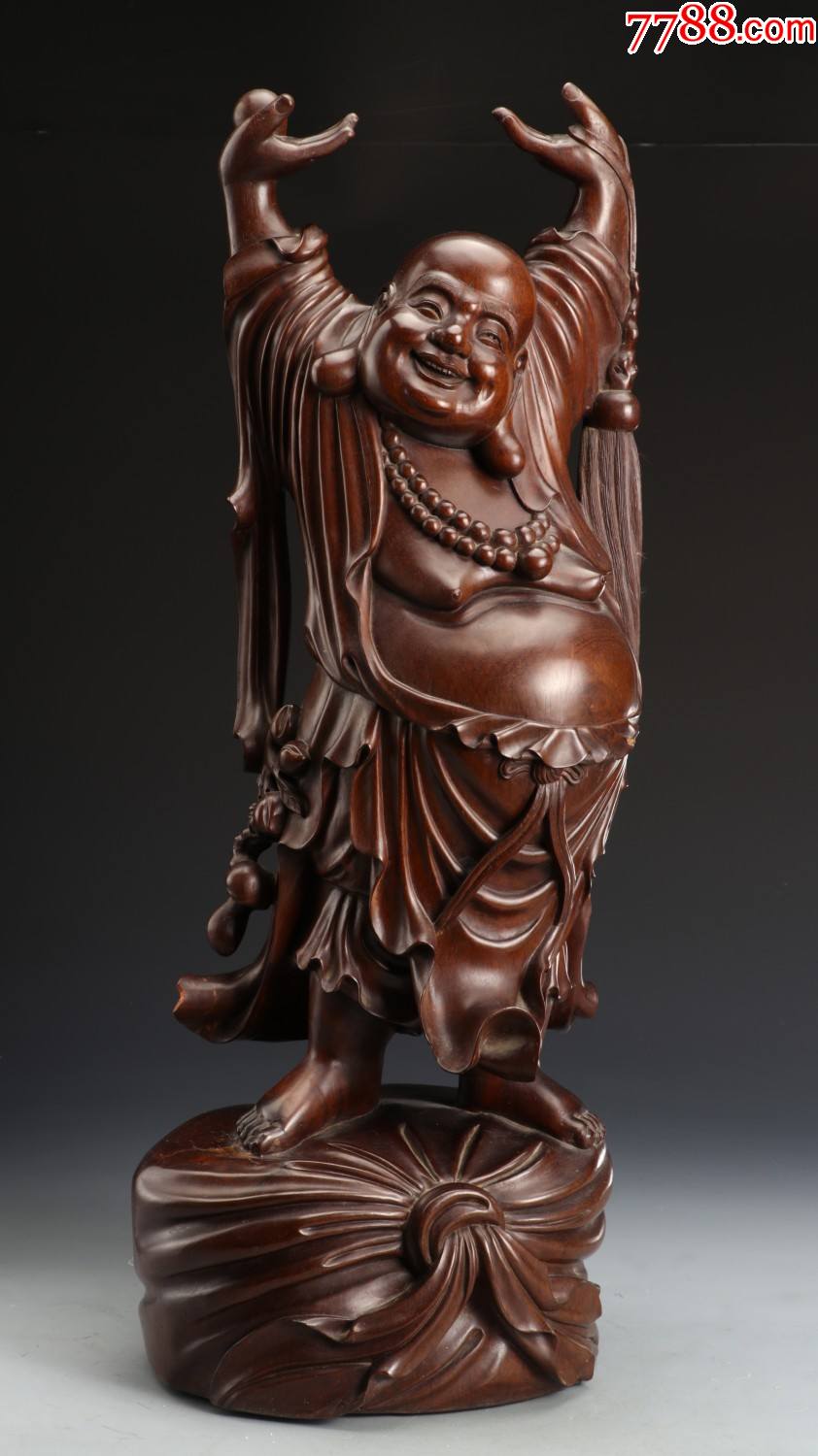 红豆弥勒佛立像