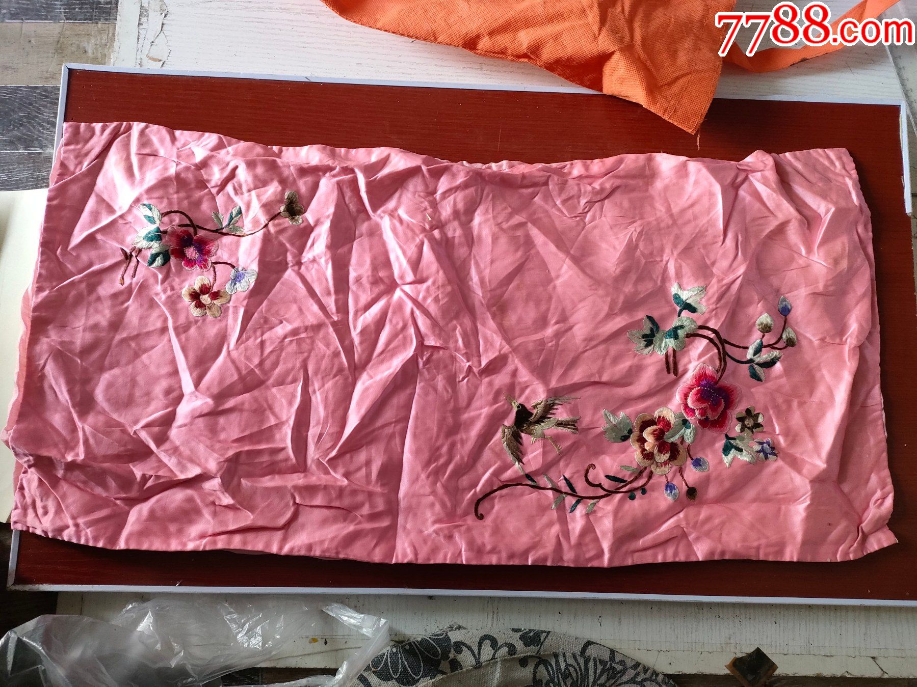 绣花枕套约675cm335cm