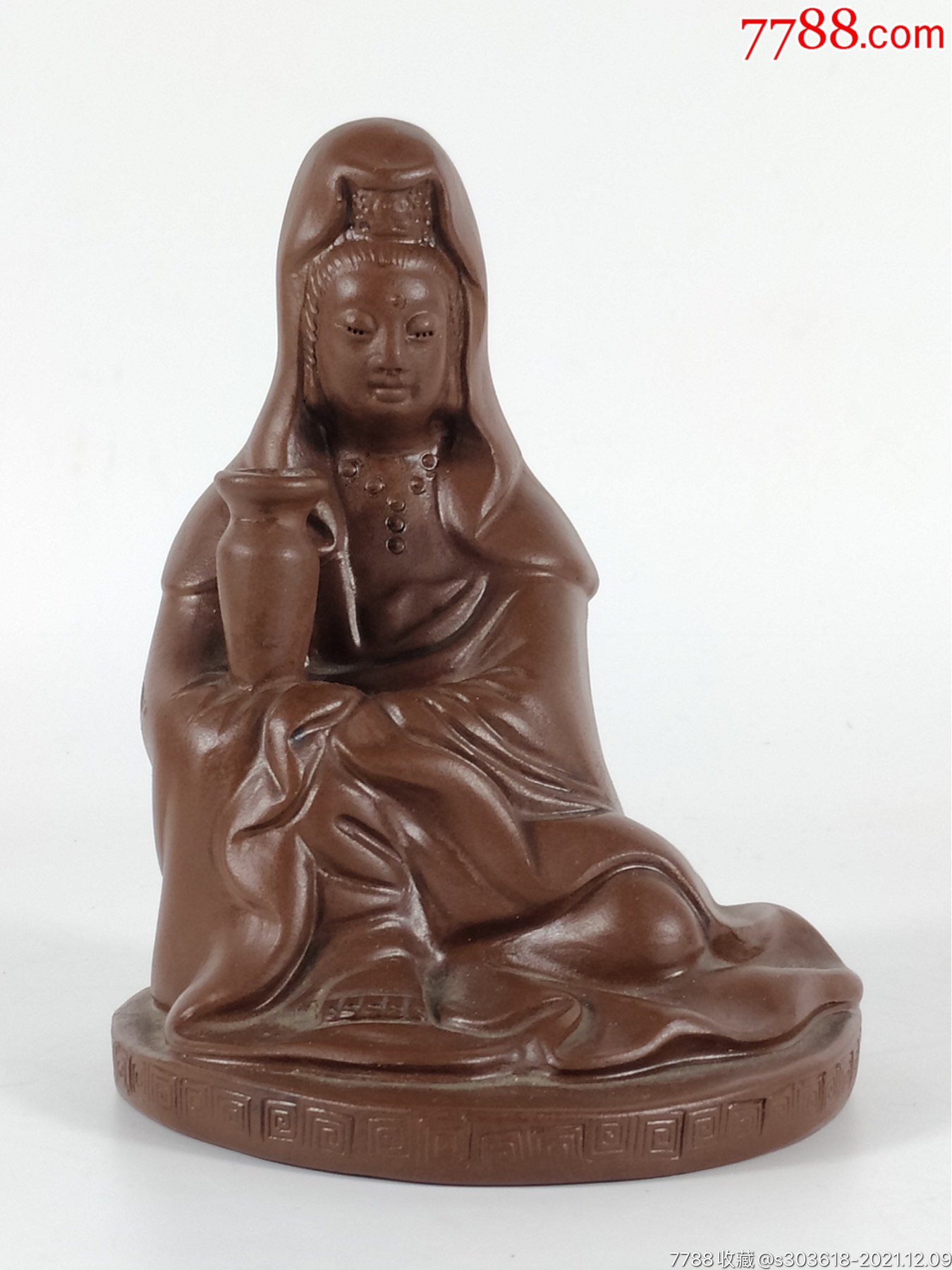 品名老紫砂观音