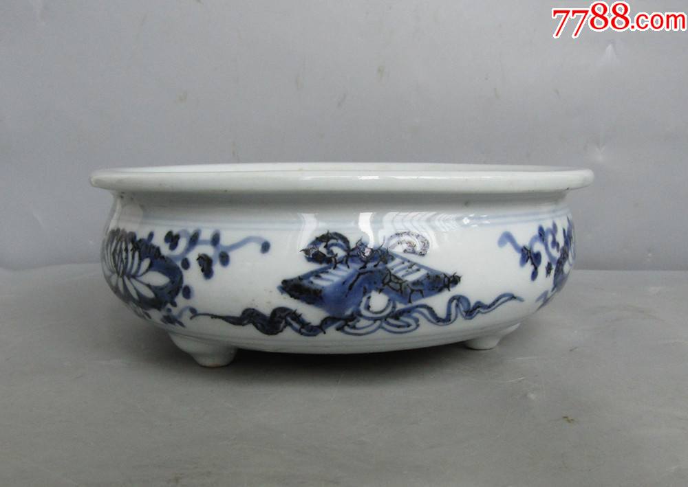 清早德化青花炉