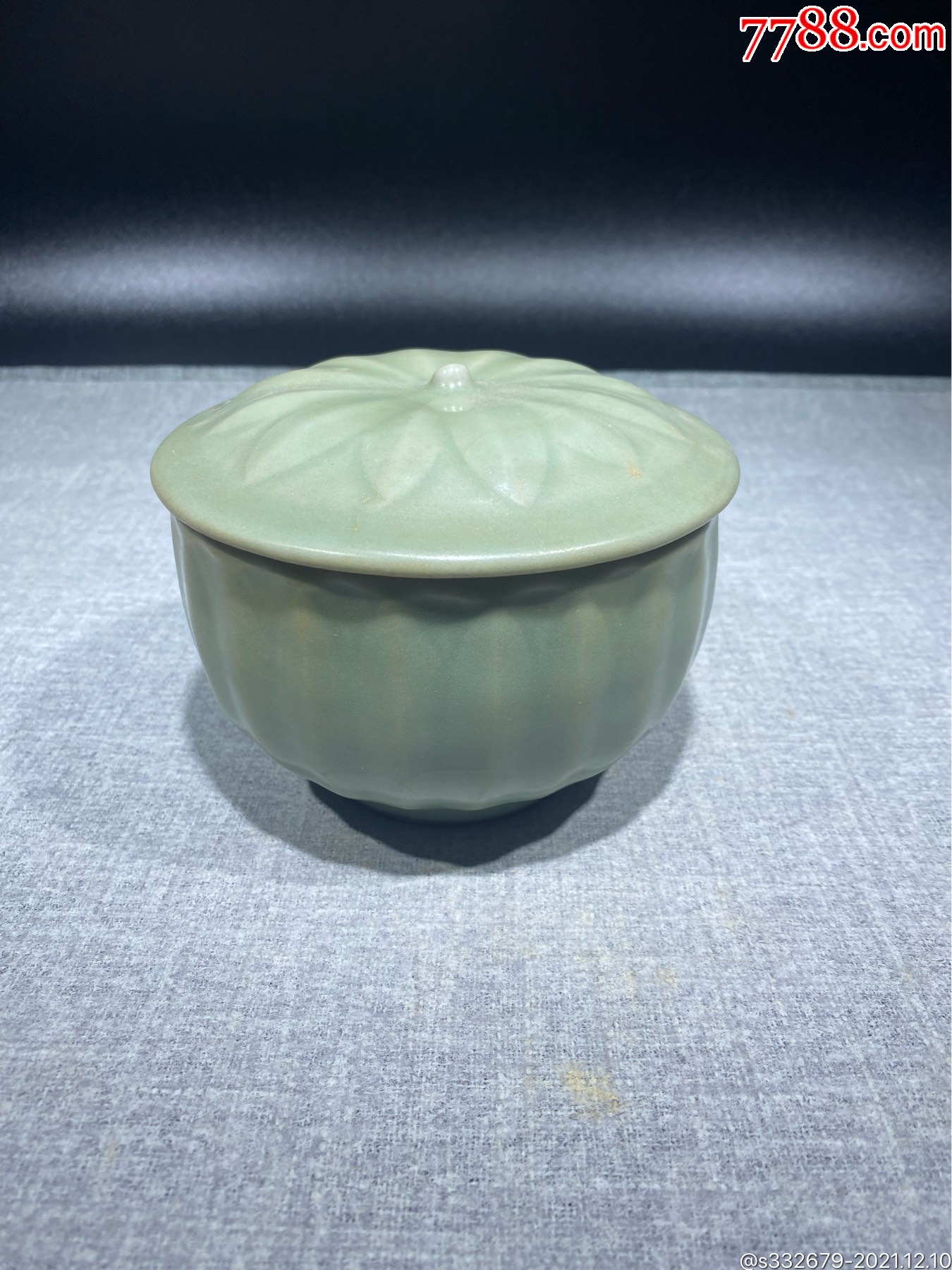 南宋龙泉莲瓣盖碗-价格:6800元-se84247275-青瓷/秘色瓷-零售-7788