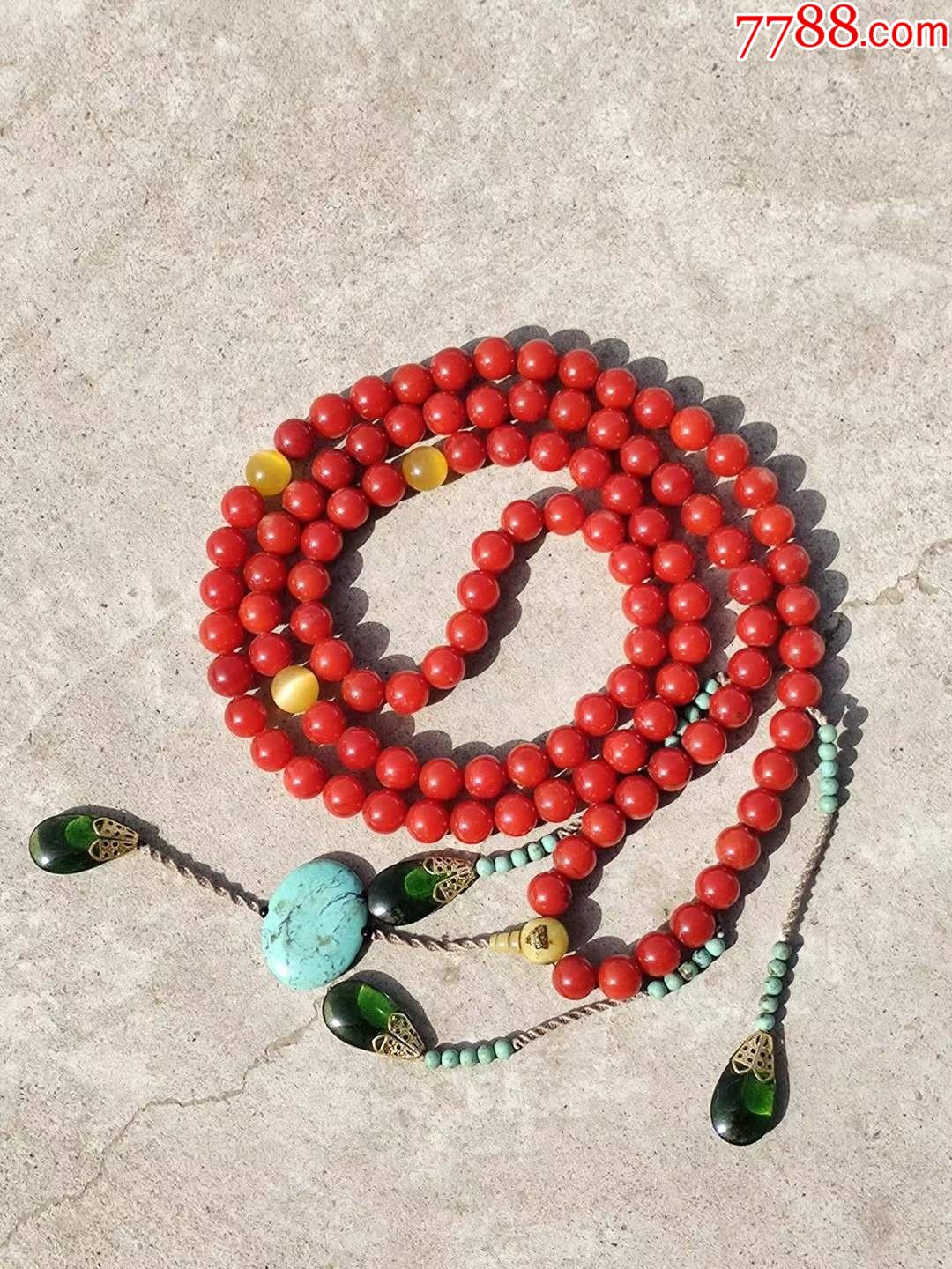 南红玛瑙朝珠一条