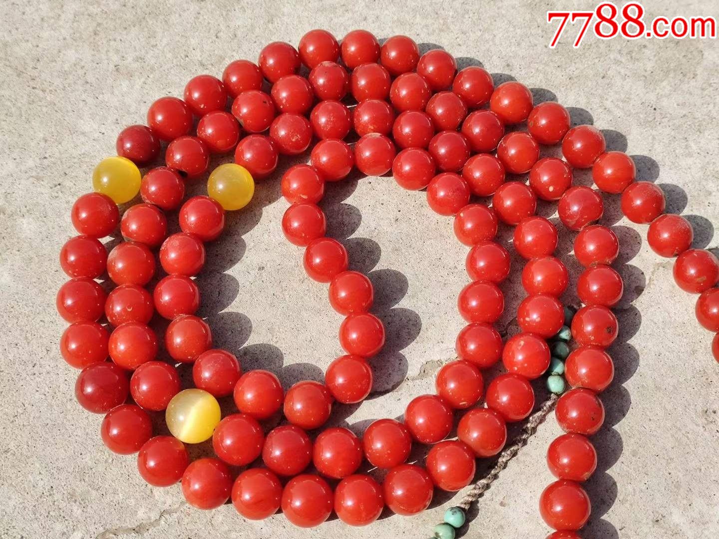 南红玛瑙朝珠一条