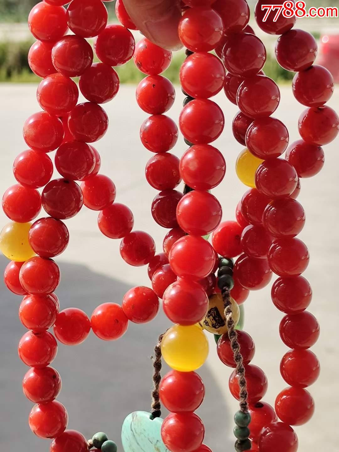 南红玛瑙朝珠一条