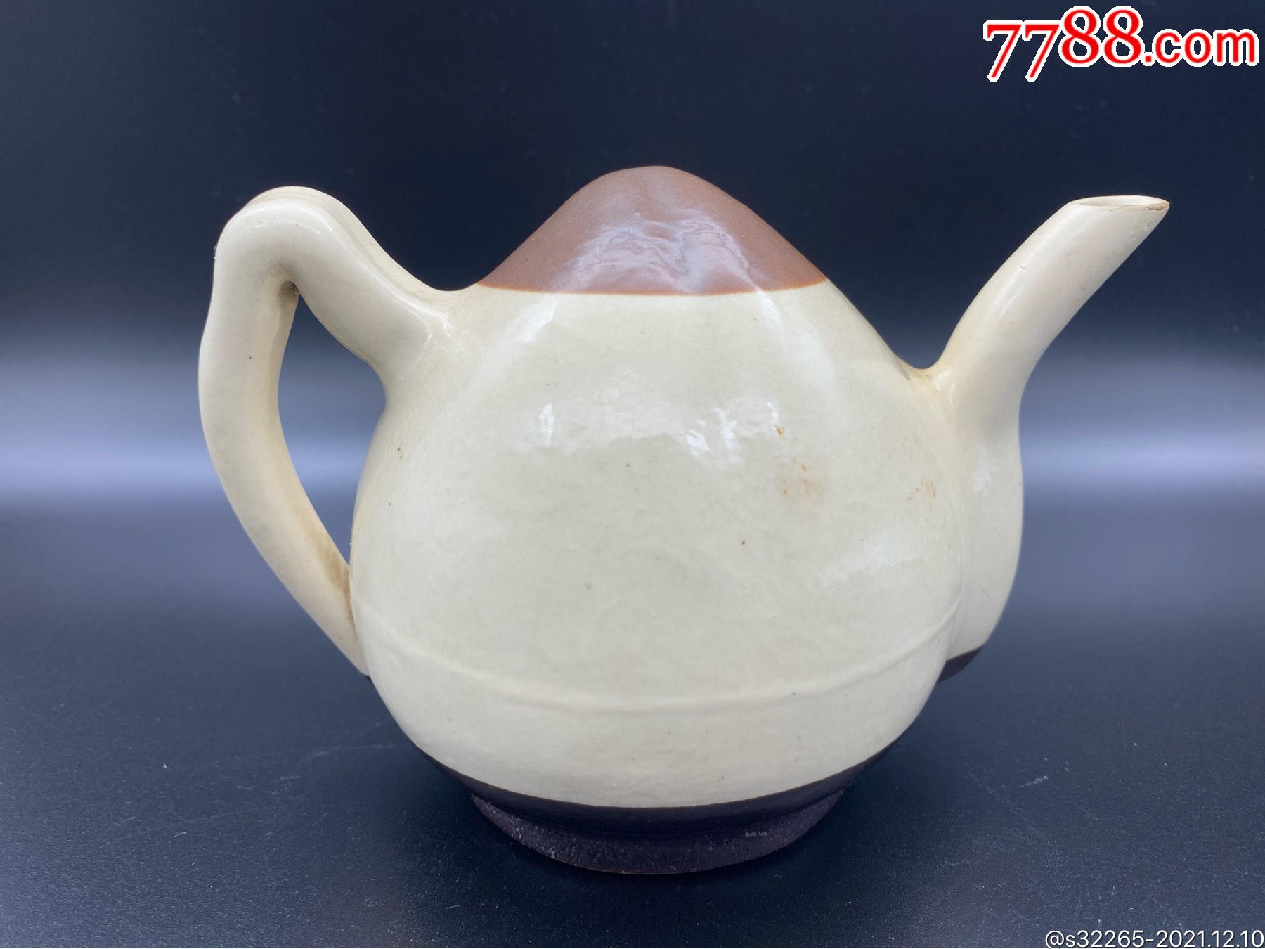 老磁州素面倒流壶