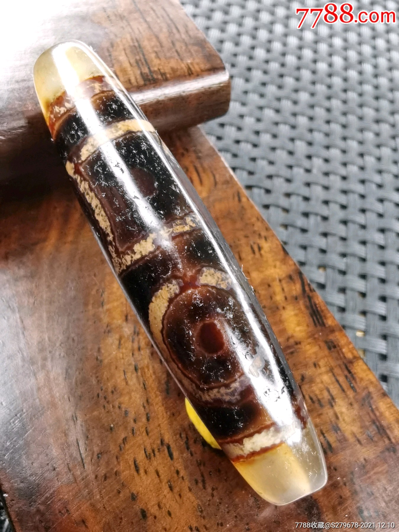 藏传玛瑙天地天珠