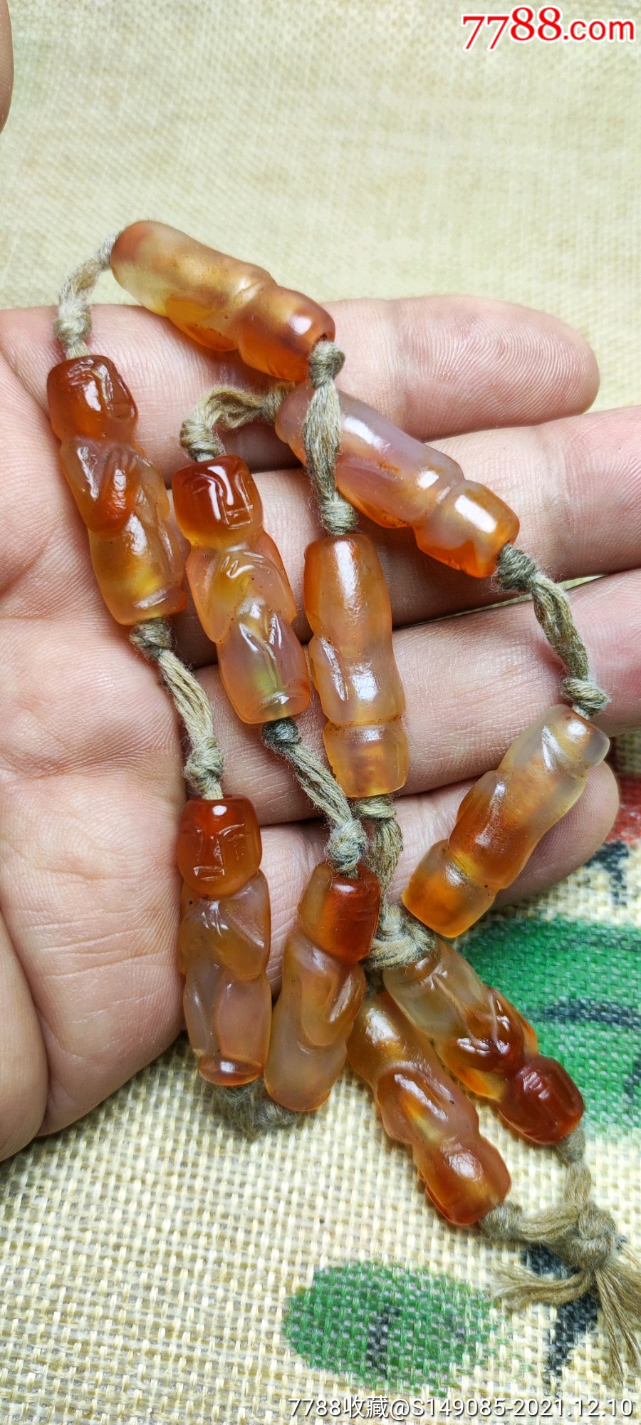 旧藏西亚红玛瑙贵人珠串