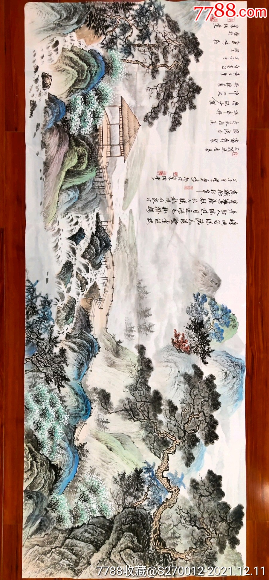 【车鹏飞】精品山水画一幅,小六尺,68厘米/178厘米,喜欢的私聊-价格