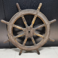 老船具古玩摆件收藏民国时期老船舵包老保真装饰陈列