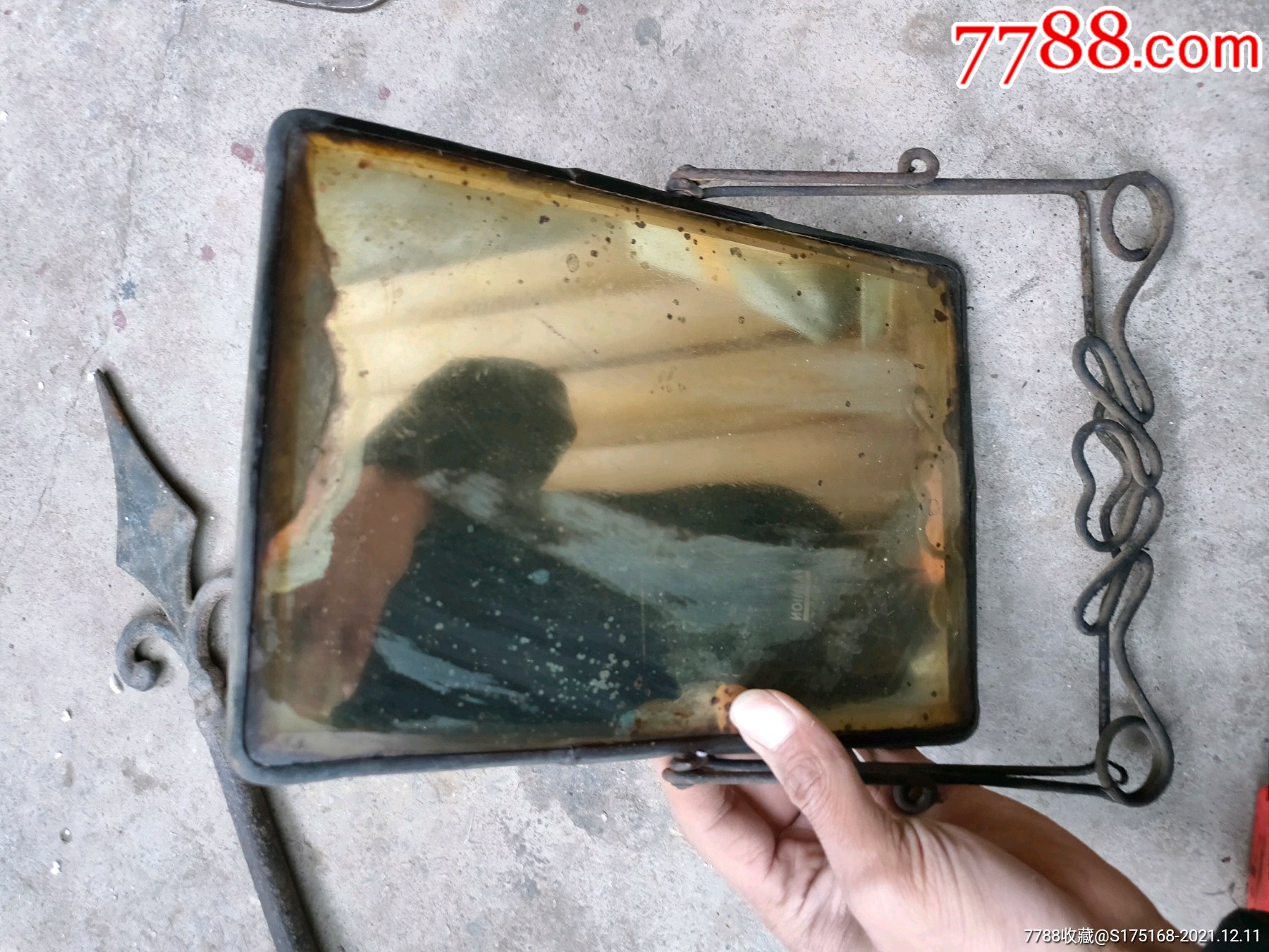 清代厚实进口玻璃镜子