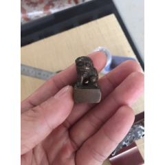 漂亮的民国高台狮子扭印章