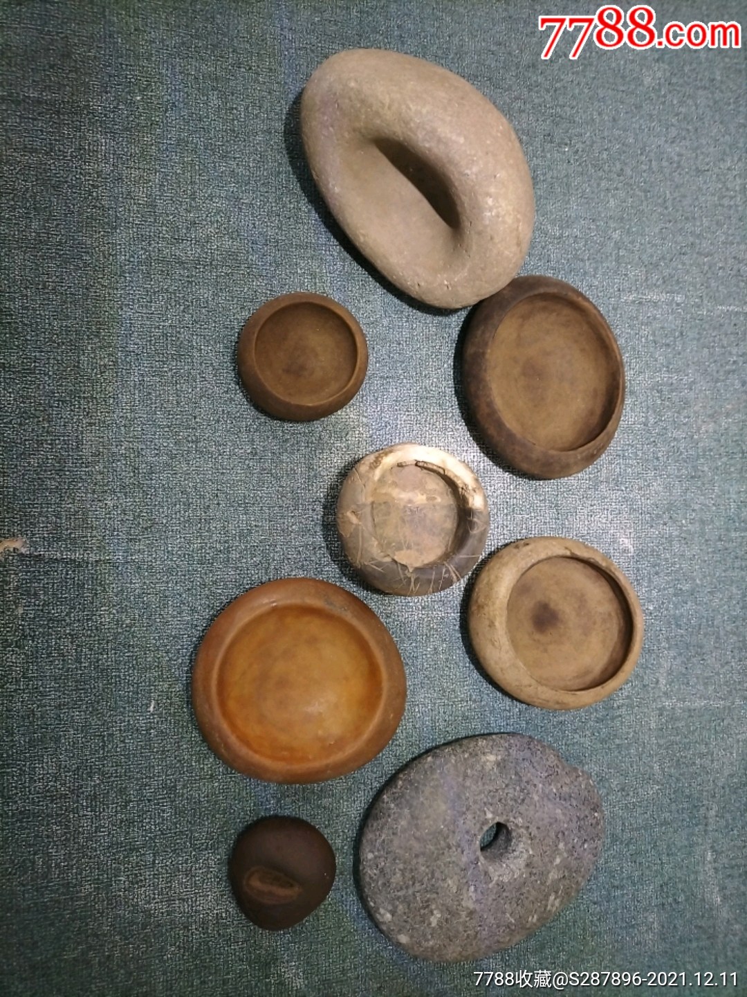 骆越文化远古时期石器红水河出水打捞