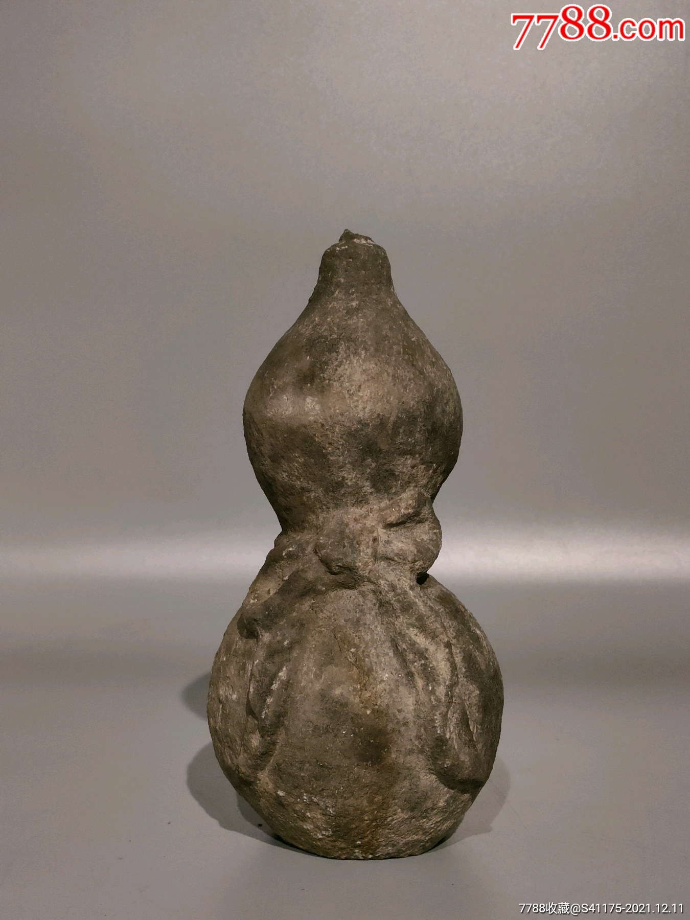 清代沙石雕招财葫芦案摆雕刻精美大气皮壳老辣造型独特会馆茶室摆放