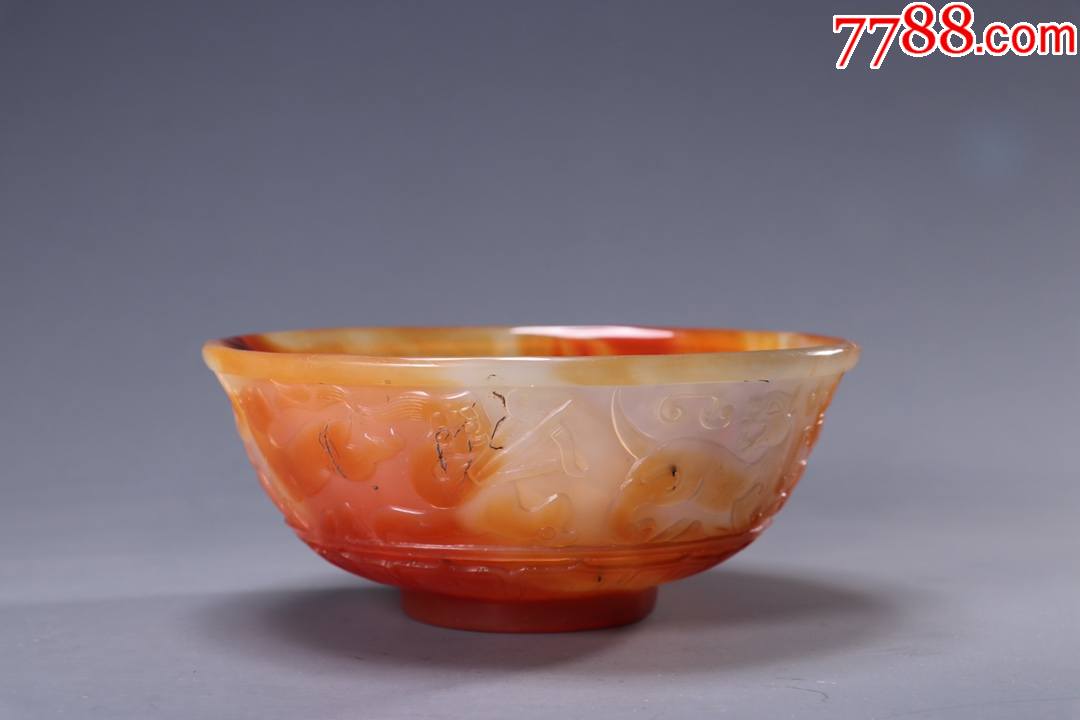 辽金玛瑙狩猎图碗._价格5000元_第1张_7788收藏__收藏热线
