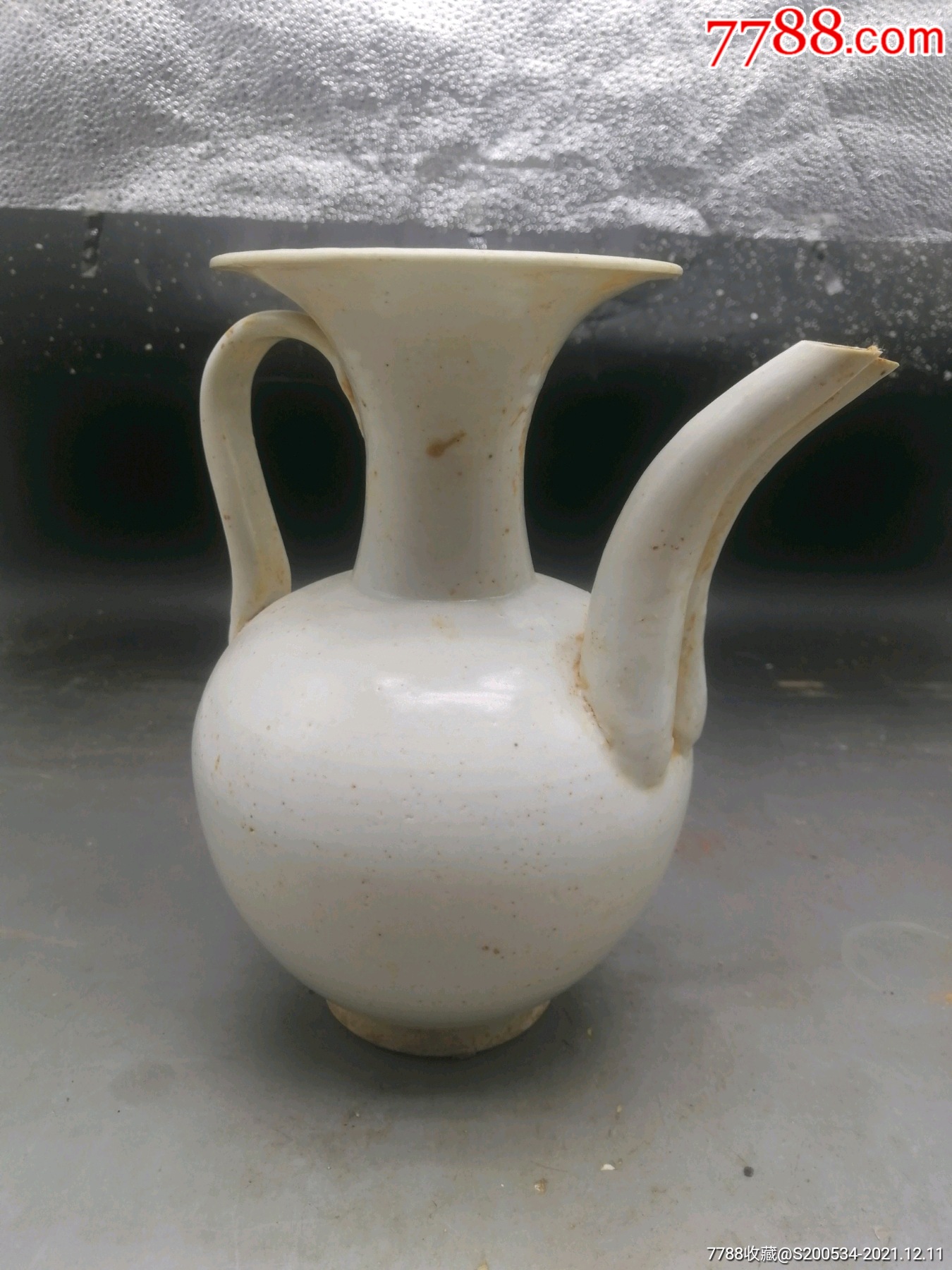 瓷器古玩收藏古董礼品摆件投资升值影青执壶双流执壶精美少见宋代影青