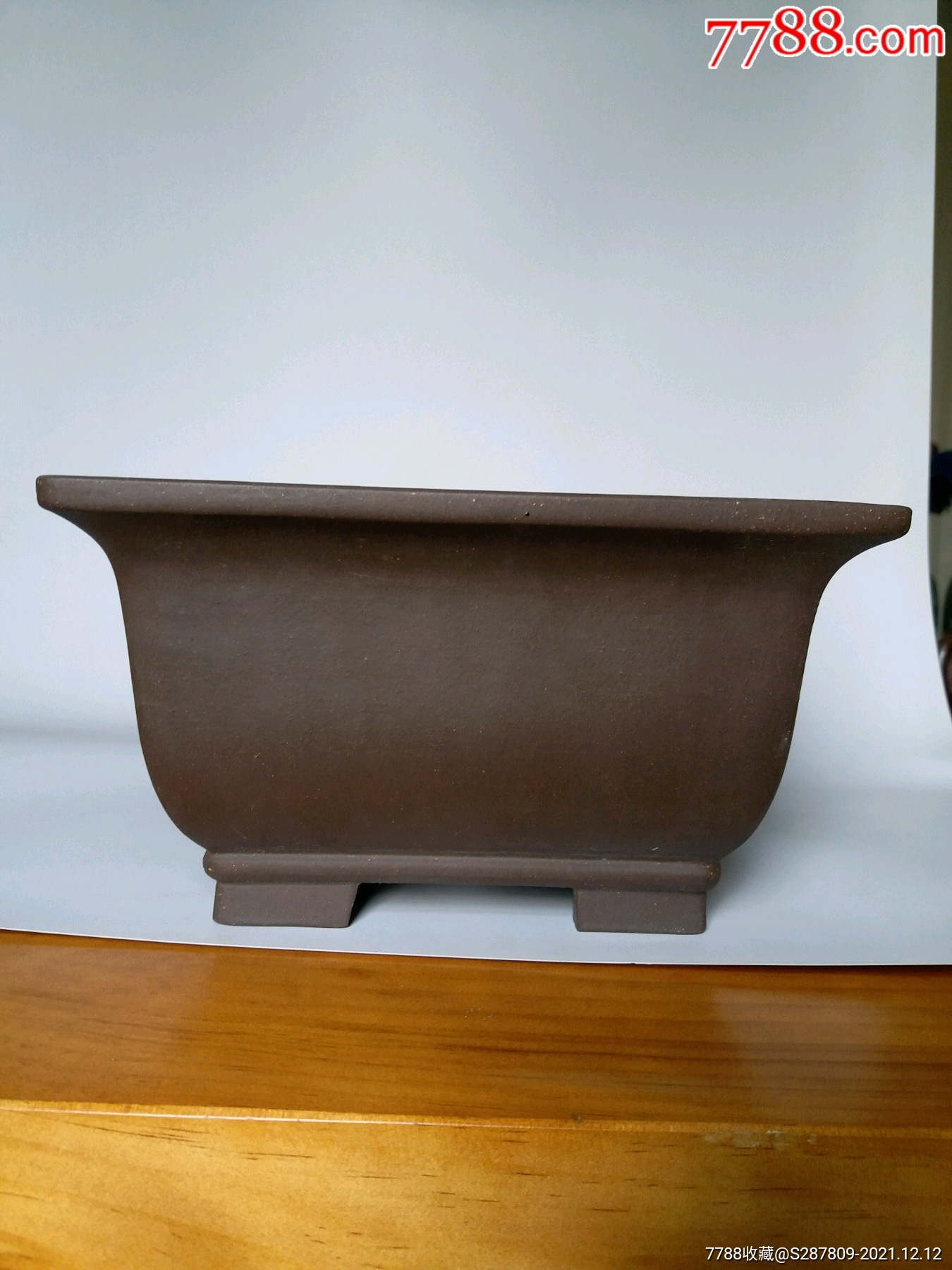 5cm高13cm,正宗原矿紫砂,砂质颗粒感强透气性好,宜兴紫砂盆名家刘鹏