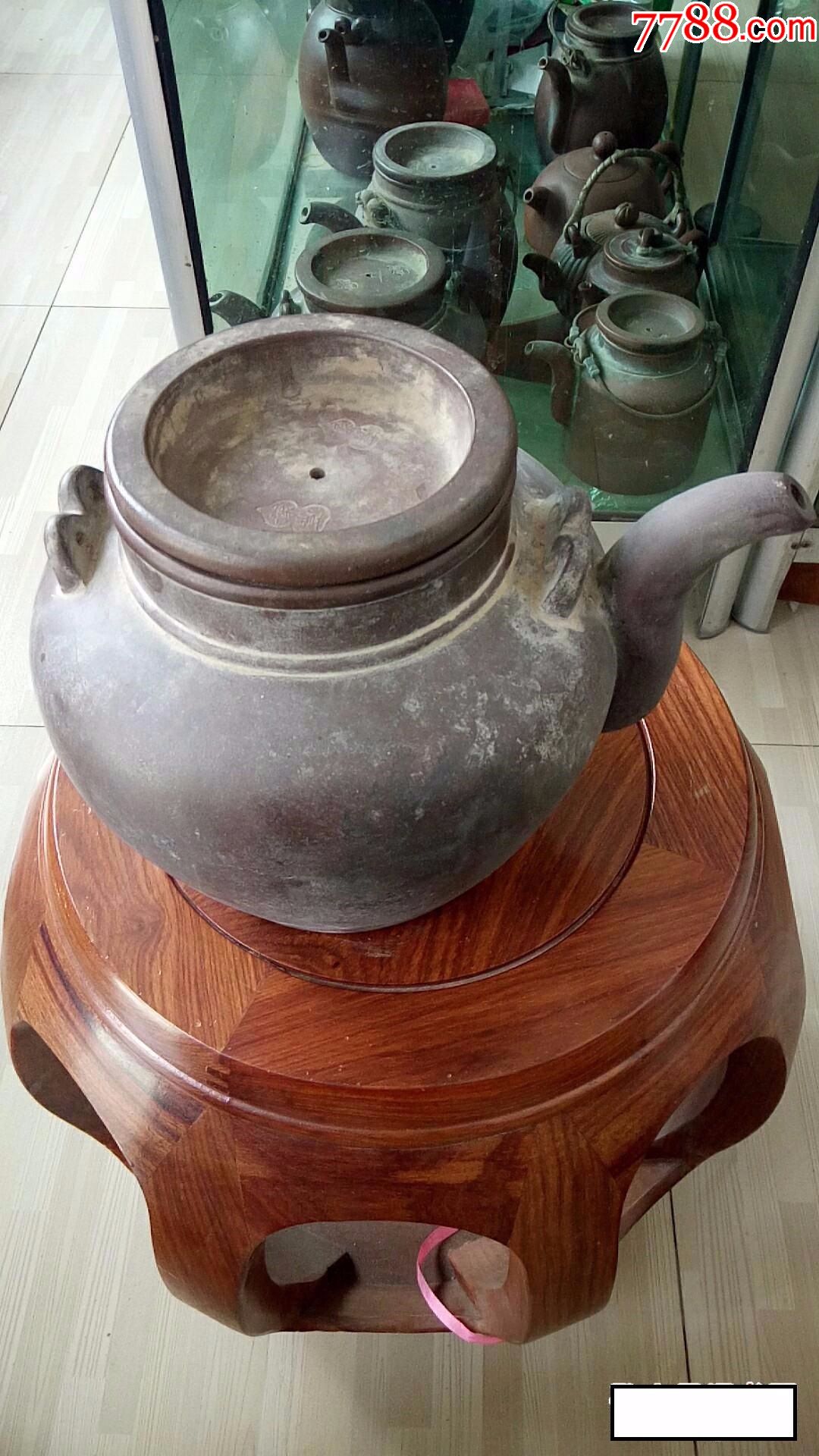 清代【兆发】款,豫豊老紫砂壶,尺寸25x17cm_紫砂壶_产地图片_收藏价值