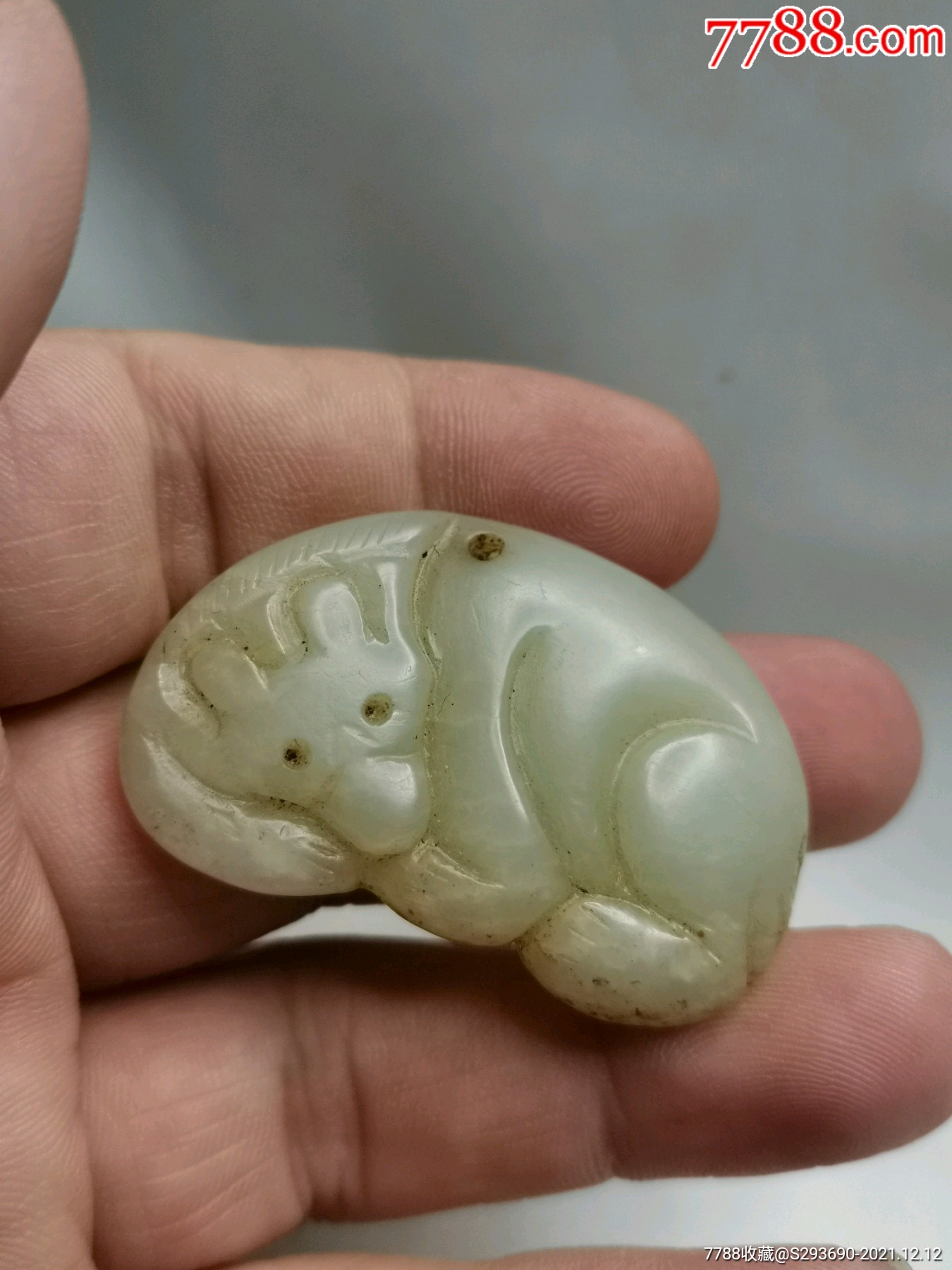 以前农村收到的辽金时期老和田玉熊