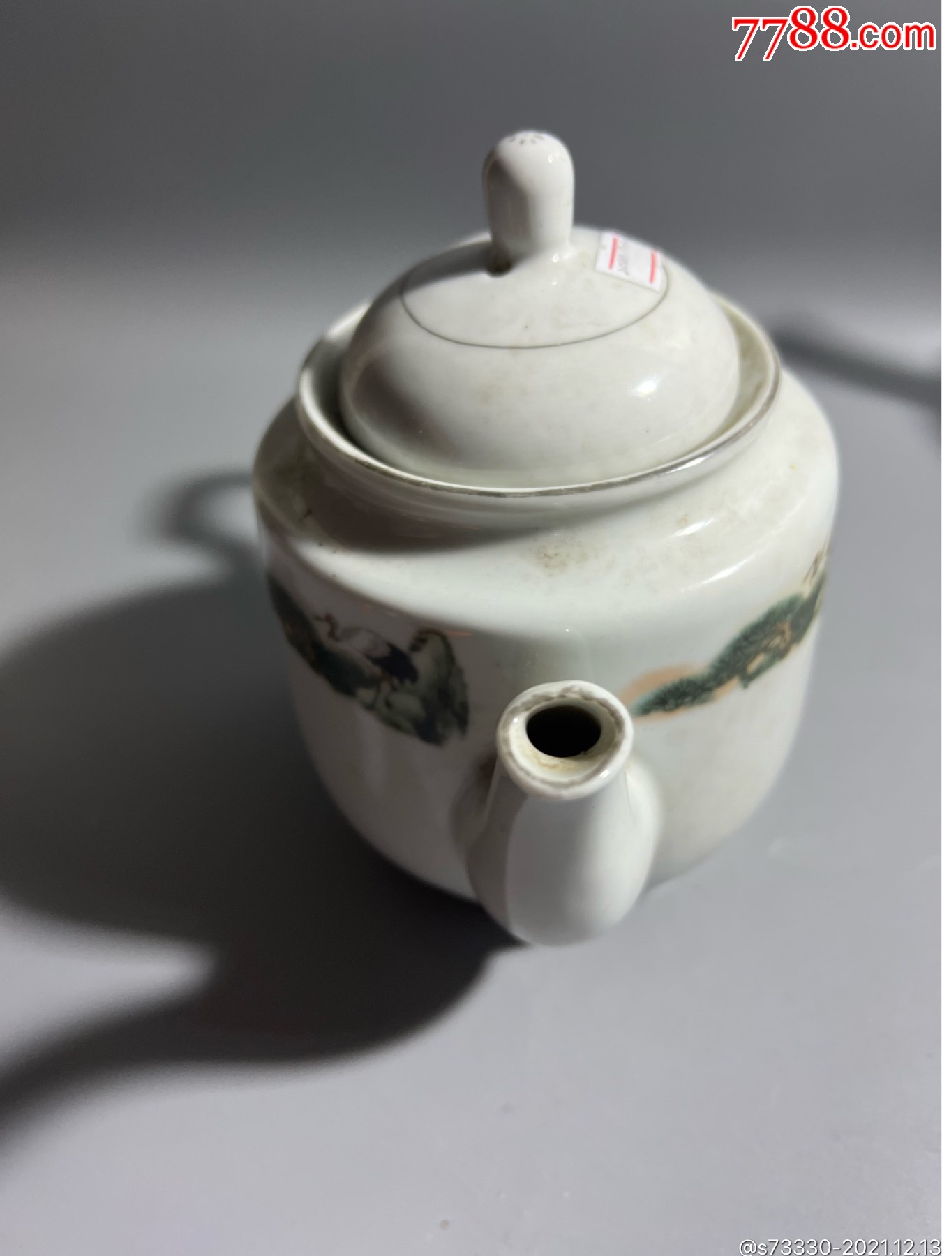 70年代,松鹤延年茶壶一把_彩绘瓷/彩瓷_第3张_7788瓷器